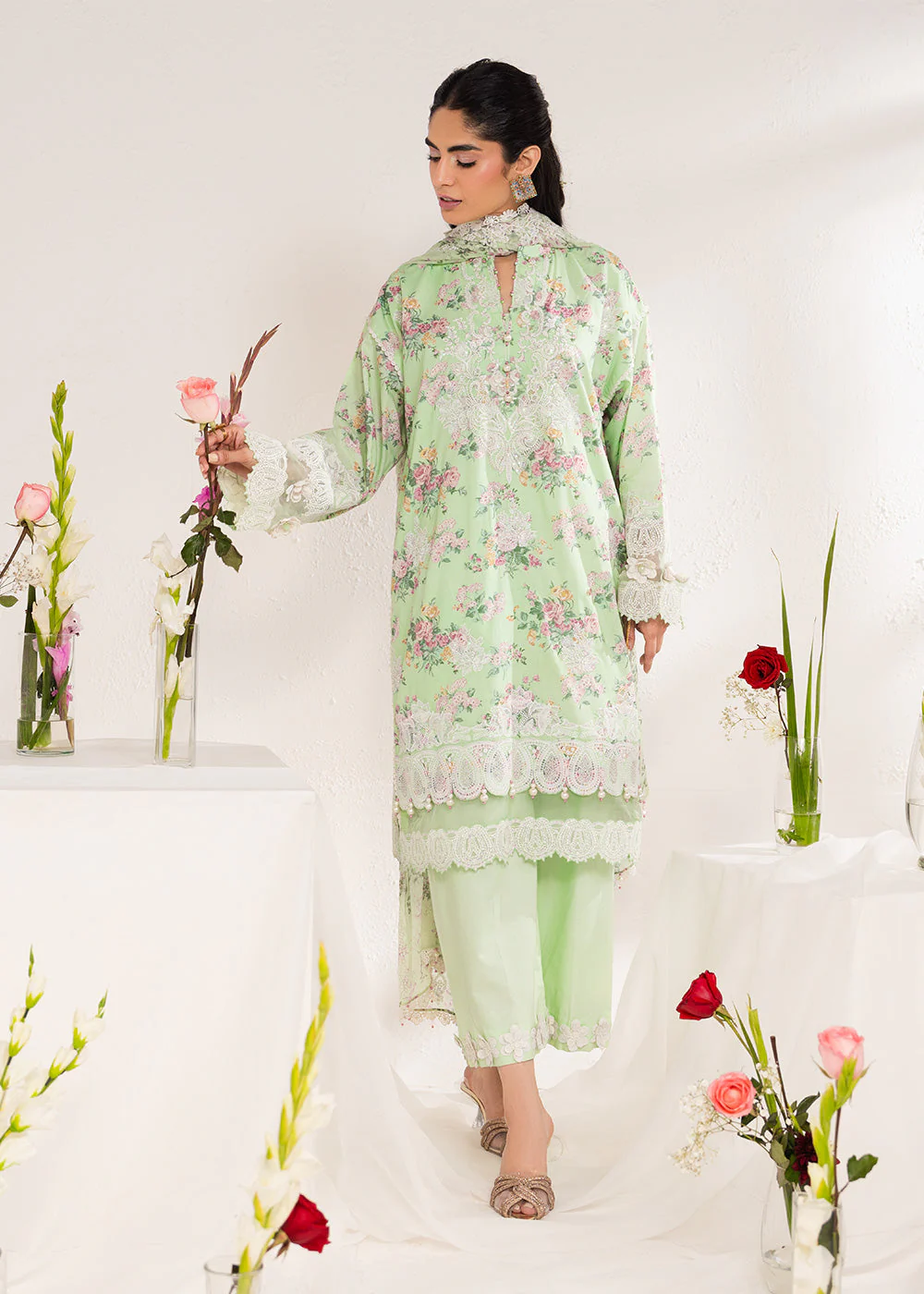 Alkaram Studio LL-02-25-1-Mint-green Luxury Lawn Summer 2025