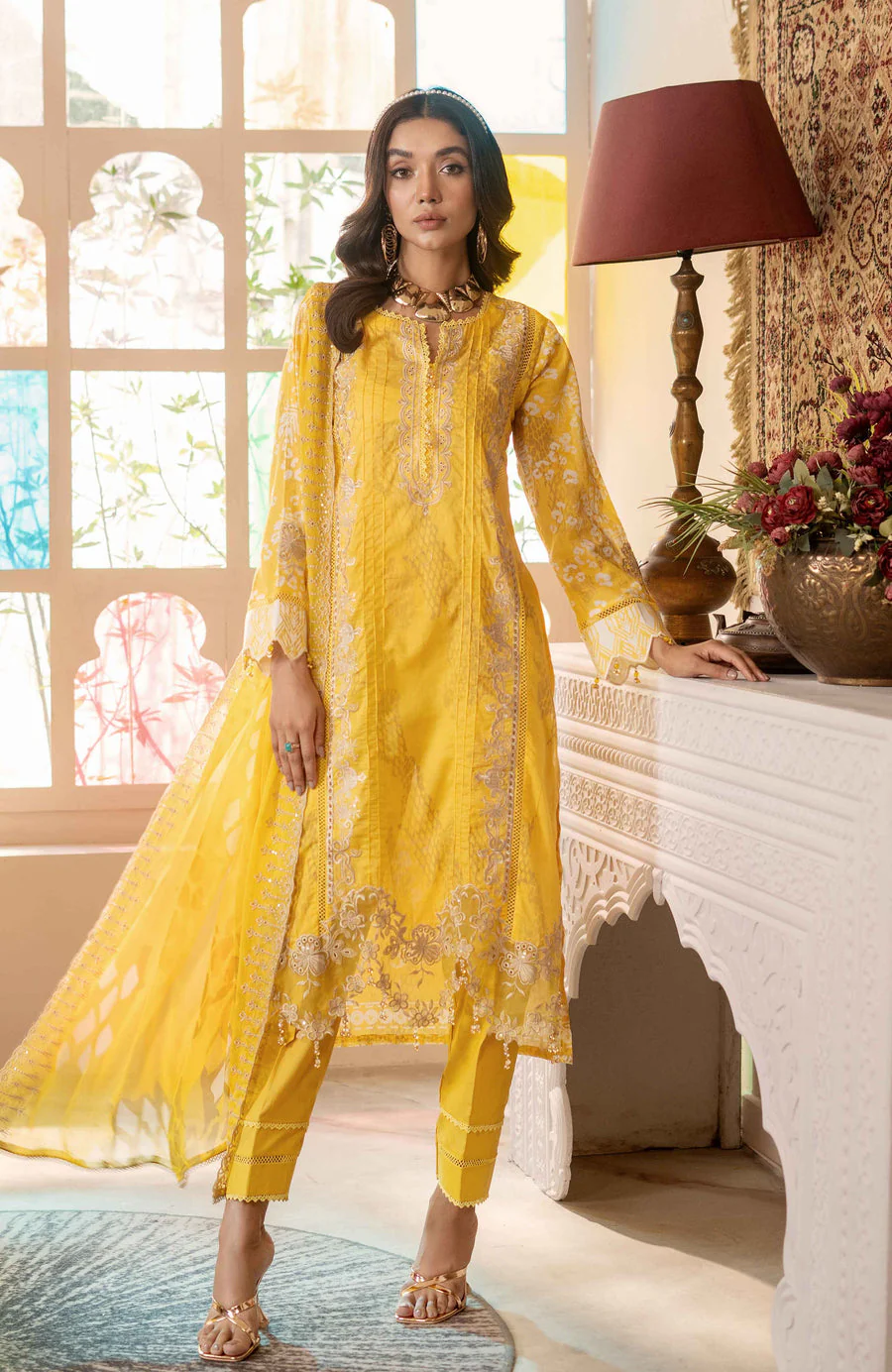 Alzohaib SBP-25-06 Sunshine Bloom Premium Lawn 2025