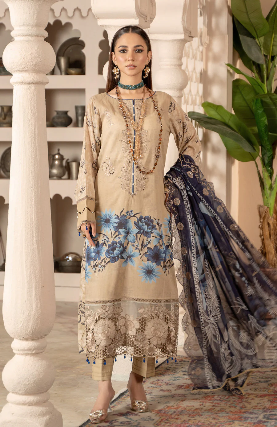 Alzohaib SBP-25-09 Sunshine Bloom Premium Lawn 2025