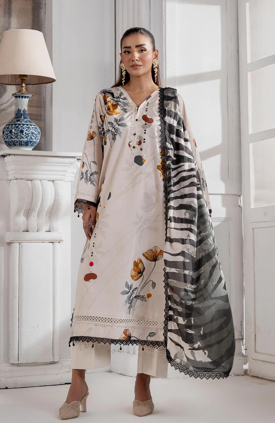 Alzohaib SCS-25-07 Sunshine Bloom Cotton Silk 2025