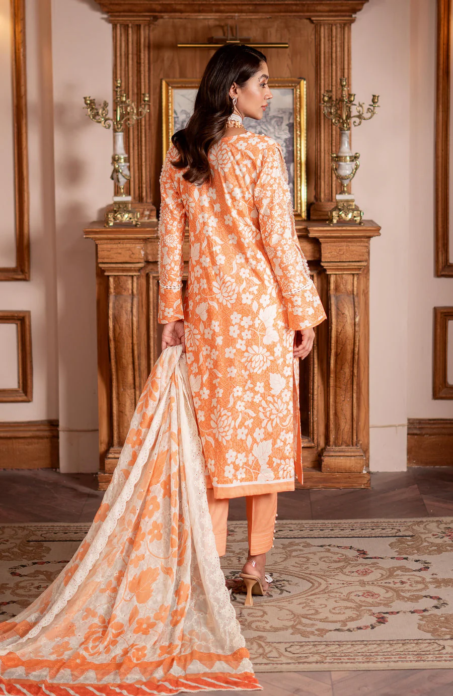 Alzohaib SSD-25-09 Sunshine Schiffli Dupatta 2025 - Image 2