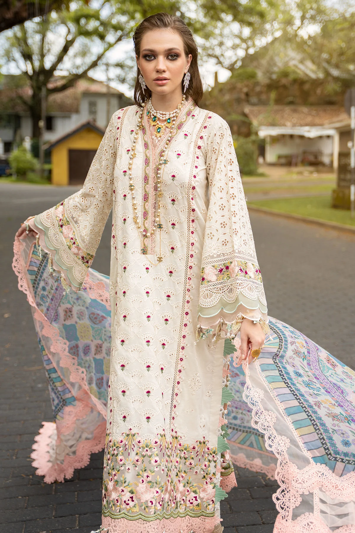 Annus Abrar Amal Neroli Luxury Lawn 2026 - Image 2