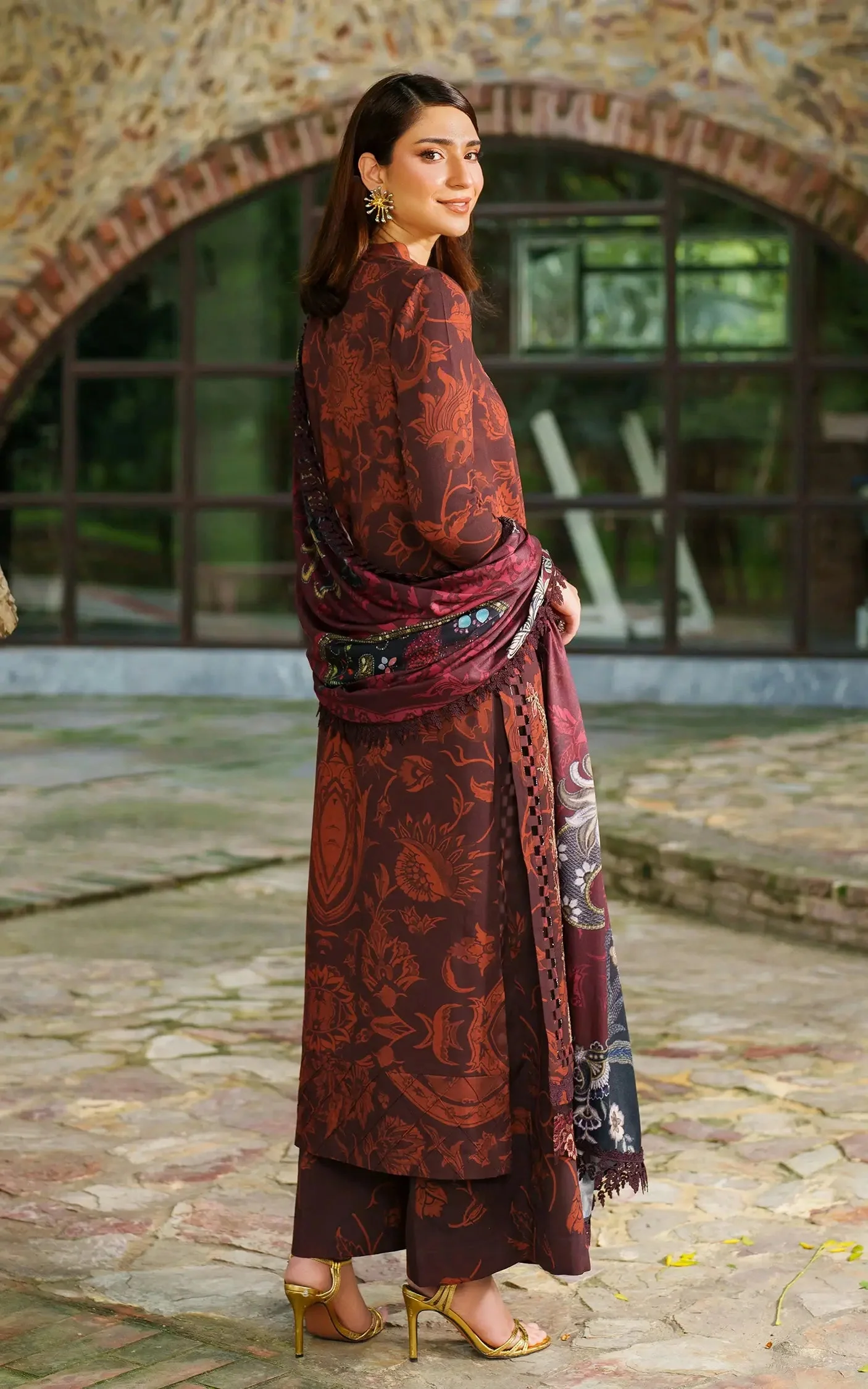 Asifa N Nabeel Crimson Chill-MWL25-09 Meraki Winter Collection 2025 - Image 2