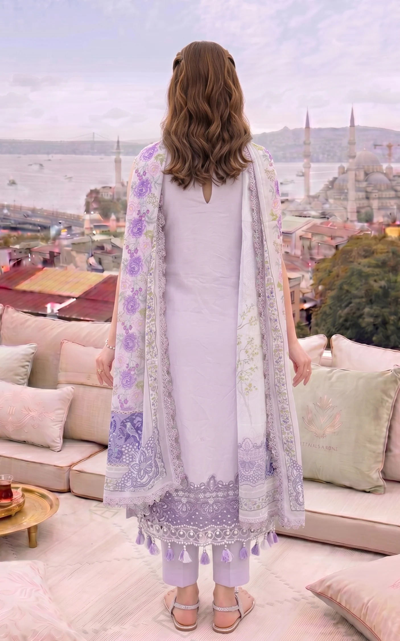 Asifa N Nabeel Lilac River SL26-02 Summer Lawn Collection 2026 - Image 2