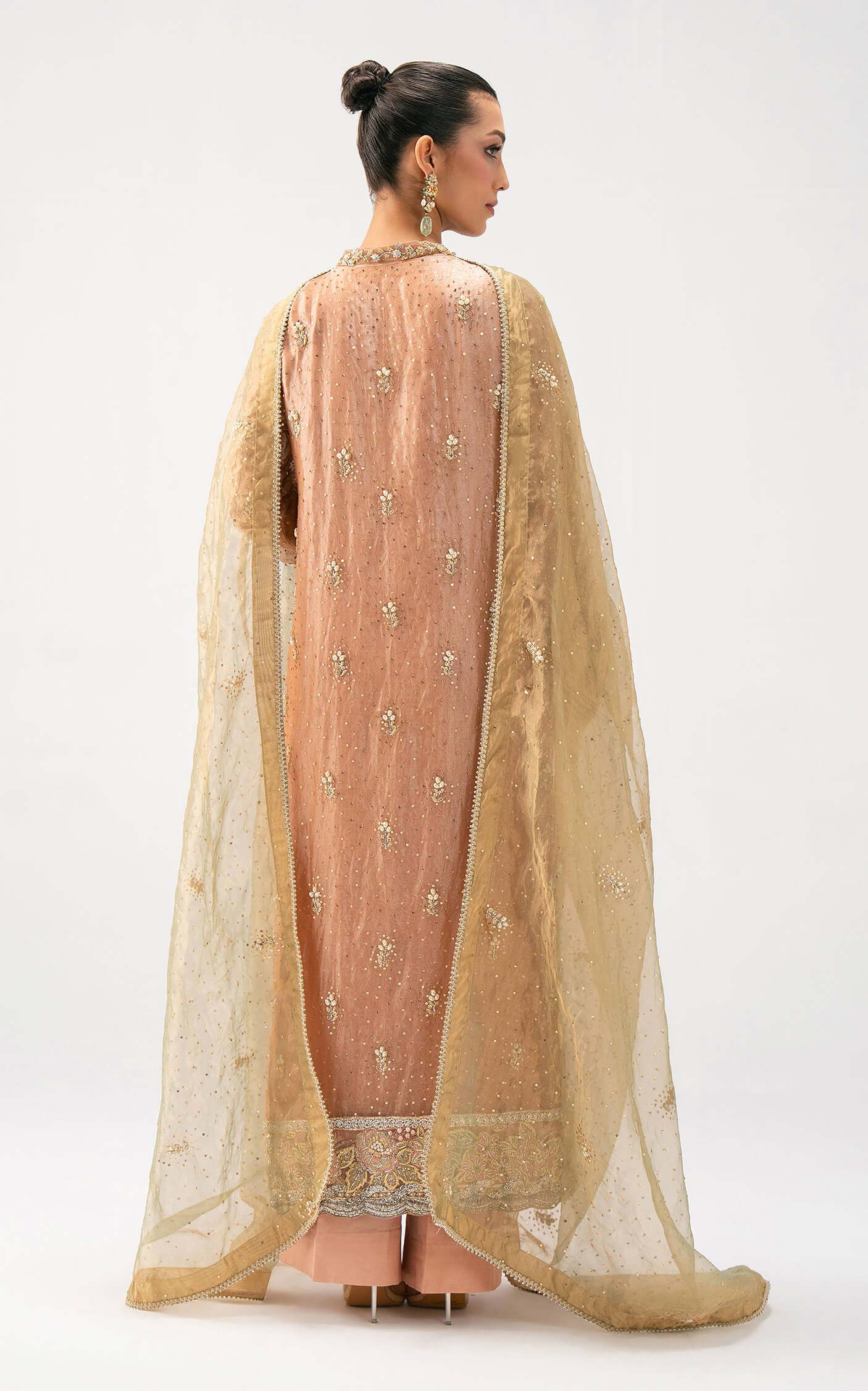 Asifa N Nabeel Peach Aura Lyle Luxury Formals 2025 - Image 2