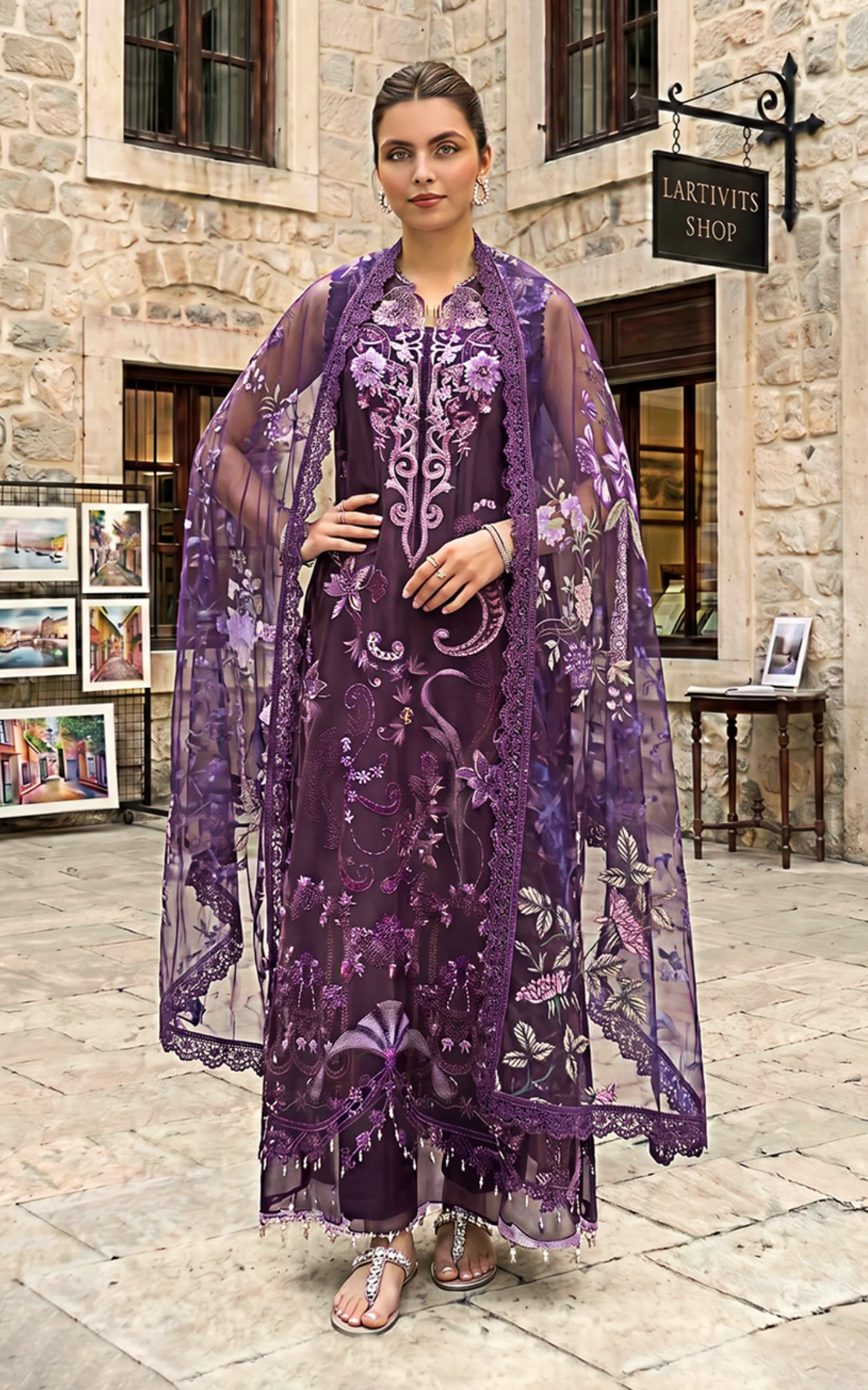Asifa N Nabeel Plum Royale SL26-10 Summer Lawn Collection 2026