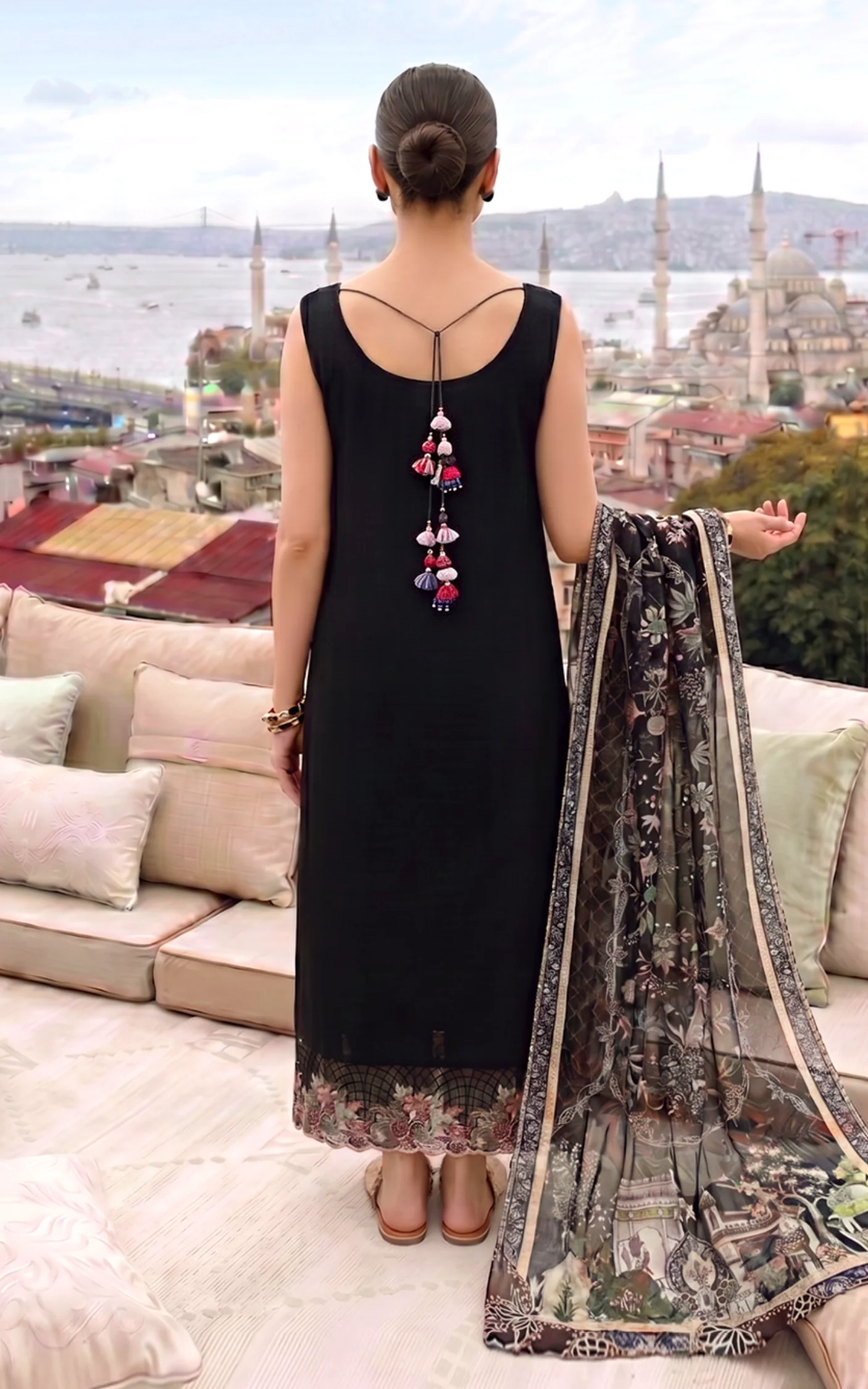 Asifa N Nabeel Smoke Pearl SL26-08 Summer Lawn Collection 2026 - Image 2
