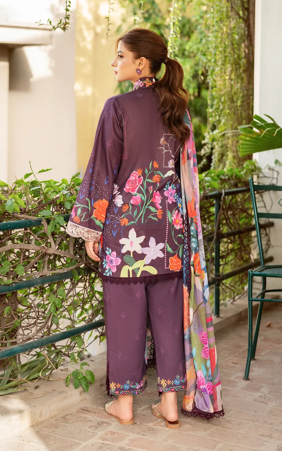 Asifa N Nabeel Whimsical Flora-(YKL25-12) Yakin Summer Lawn 2025 - Image 2