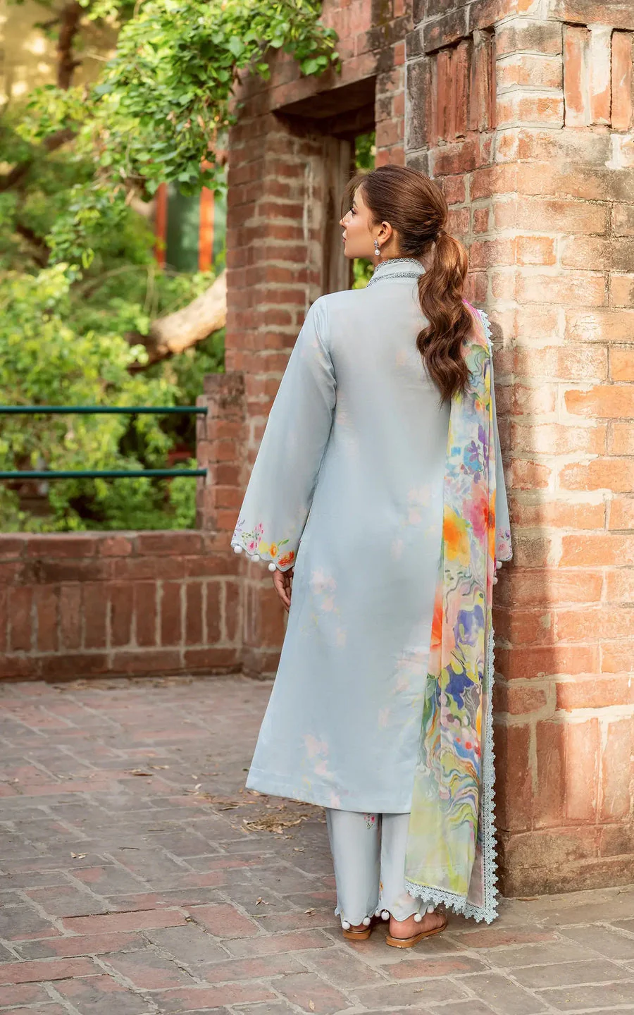 Asifa N Nabeel Whisper of Spring-(YKL25-14) Yakin Summer Lawn 2025 - Image 2