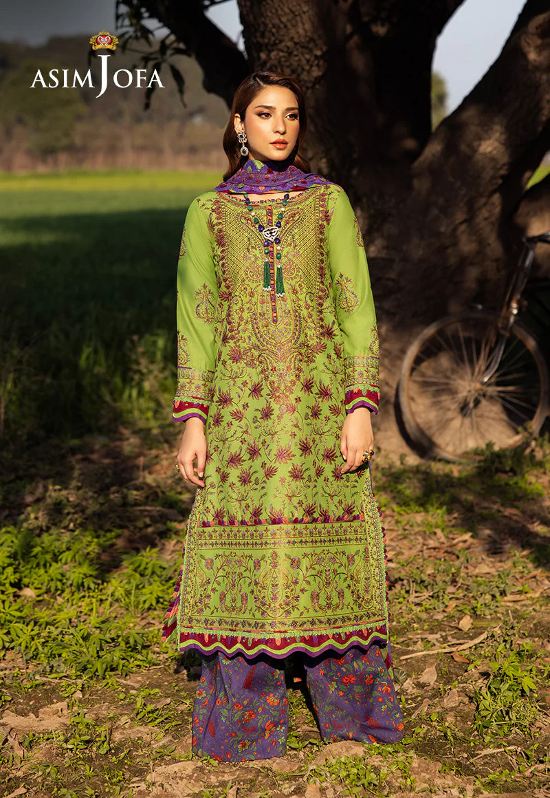 Asim Jofa AJELL-05 Luxury Lawn Collection 2025