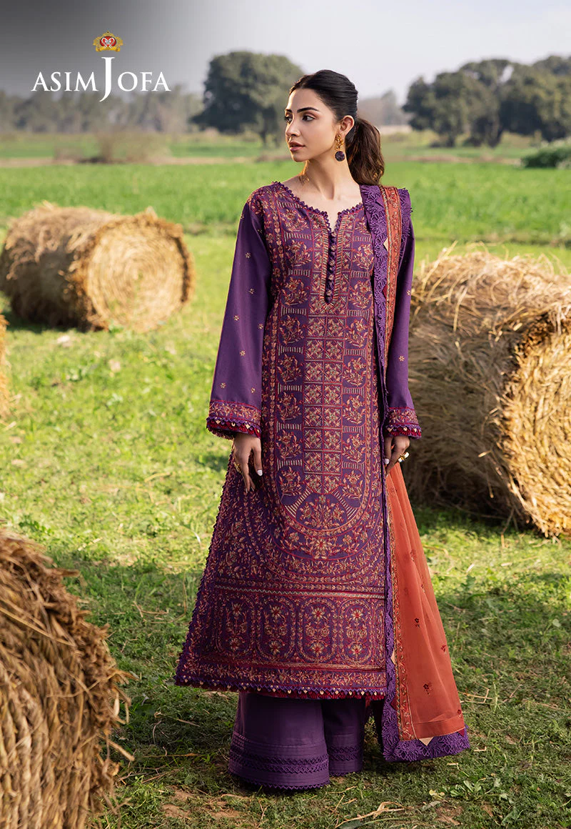 Asim Jofa AJELL-13 Luxury Lawn Collection 2025