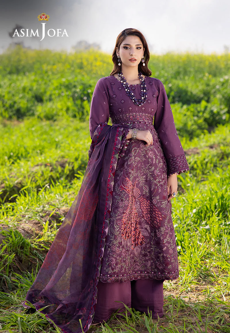 Asim Jofa AJELL-18 Luxury Lawn Collection 2025