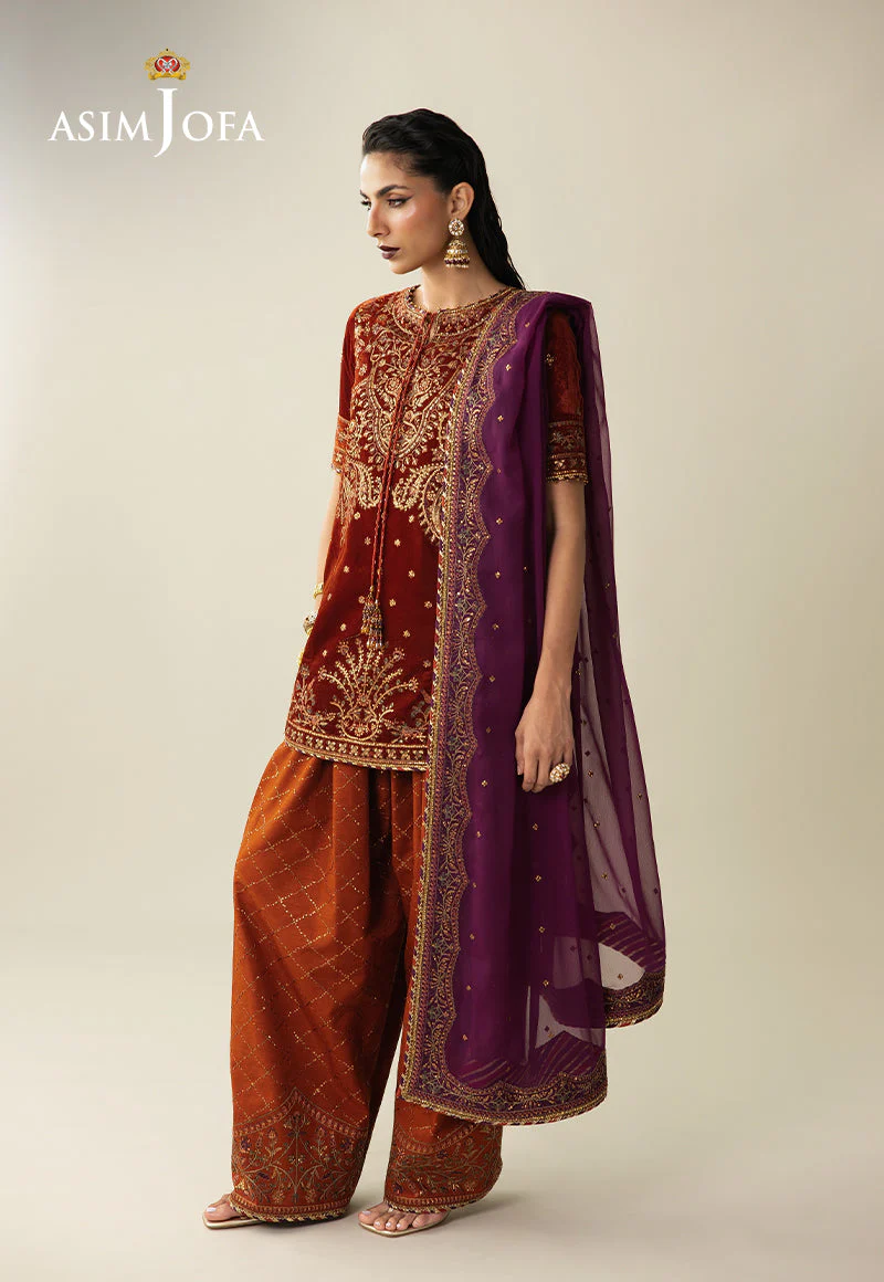 Asim Jofa AJULM-08 Makhmal Velvet Collection 2025 - Image 2