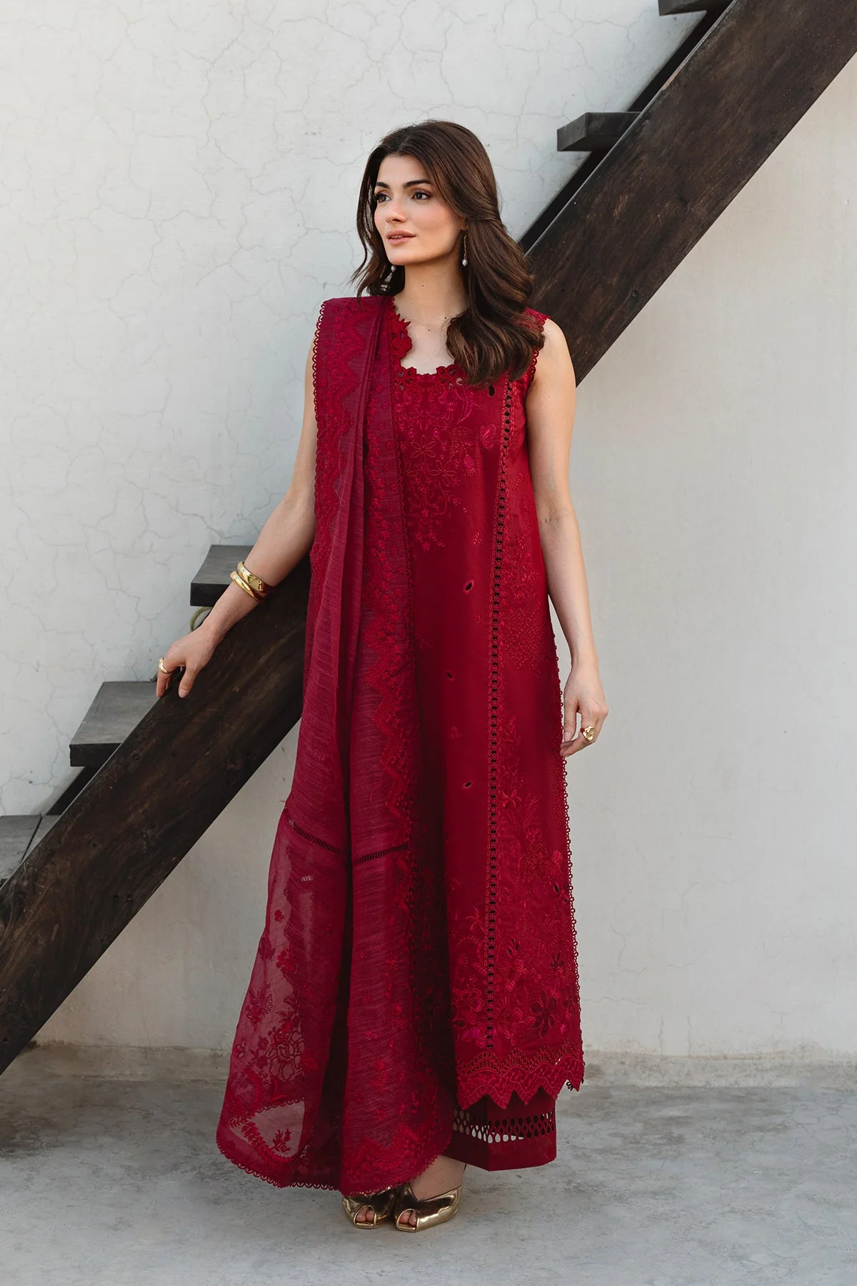 Ayzel Blush Whisper Embroidered Lawn Collection 2026