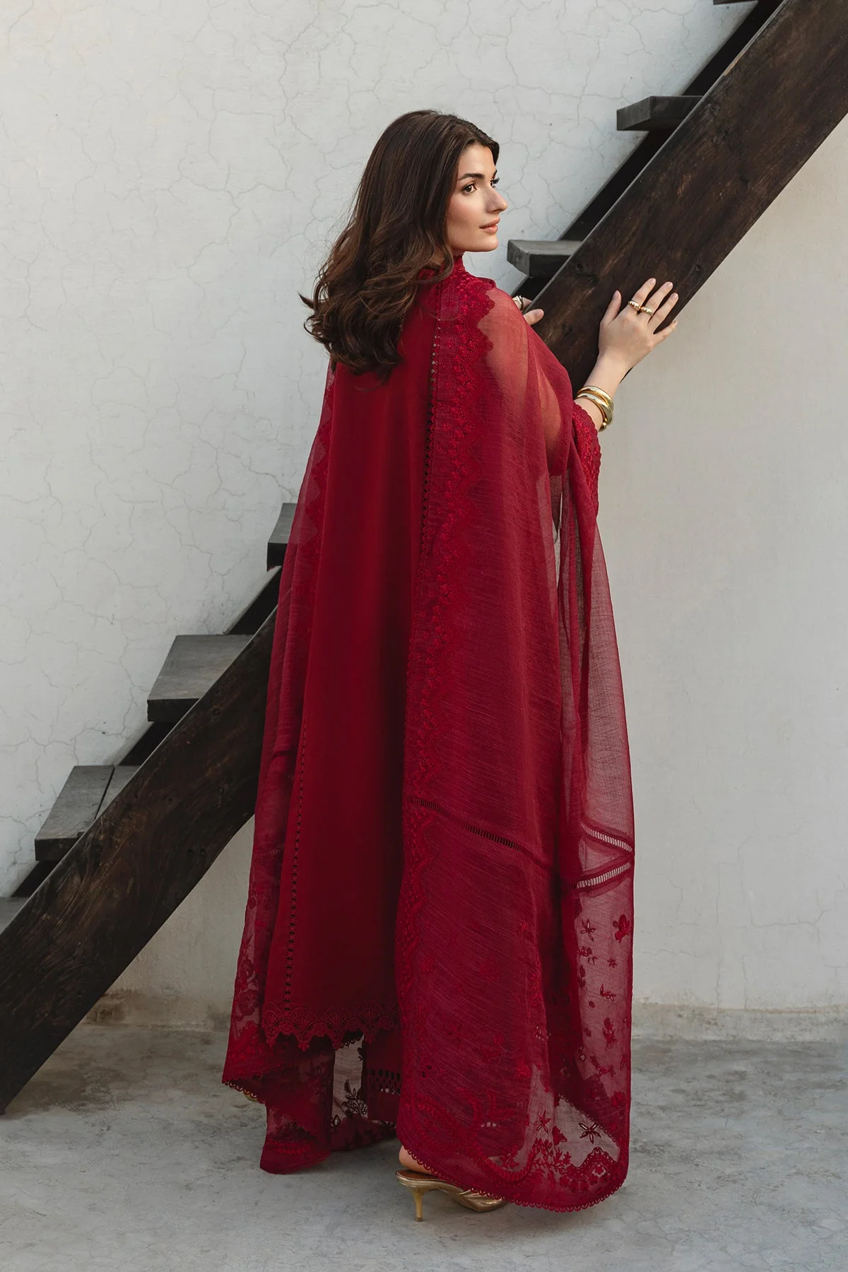 Ayzel Blush Whisper Embroidered Lawn Collection 2026 - Image 2