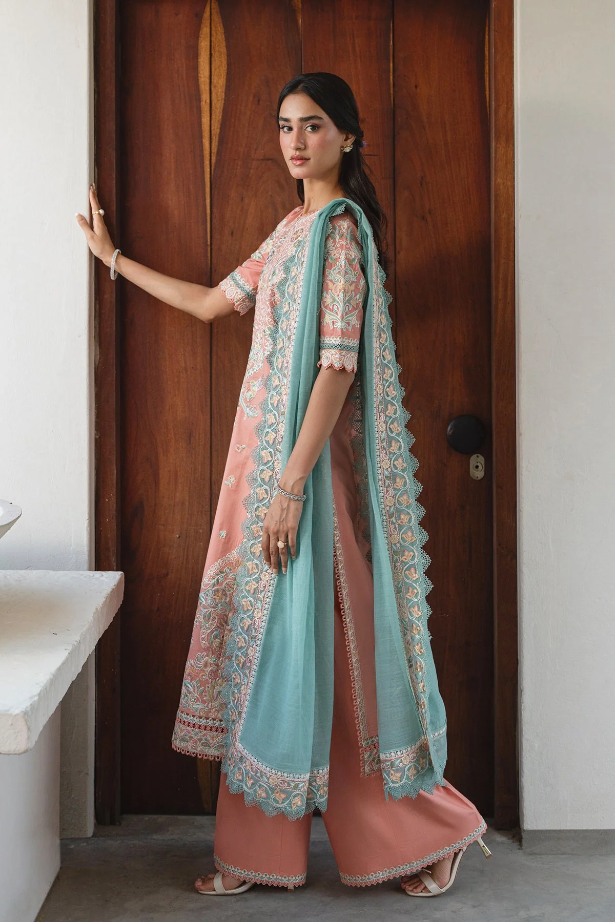Ayzel Dove Whisper Embroidered Lawn Collection 2026 - Image 2