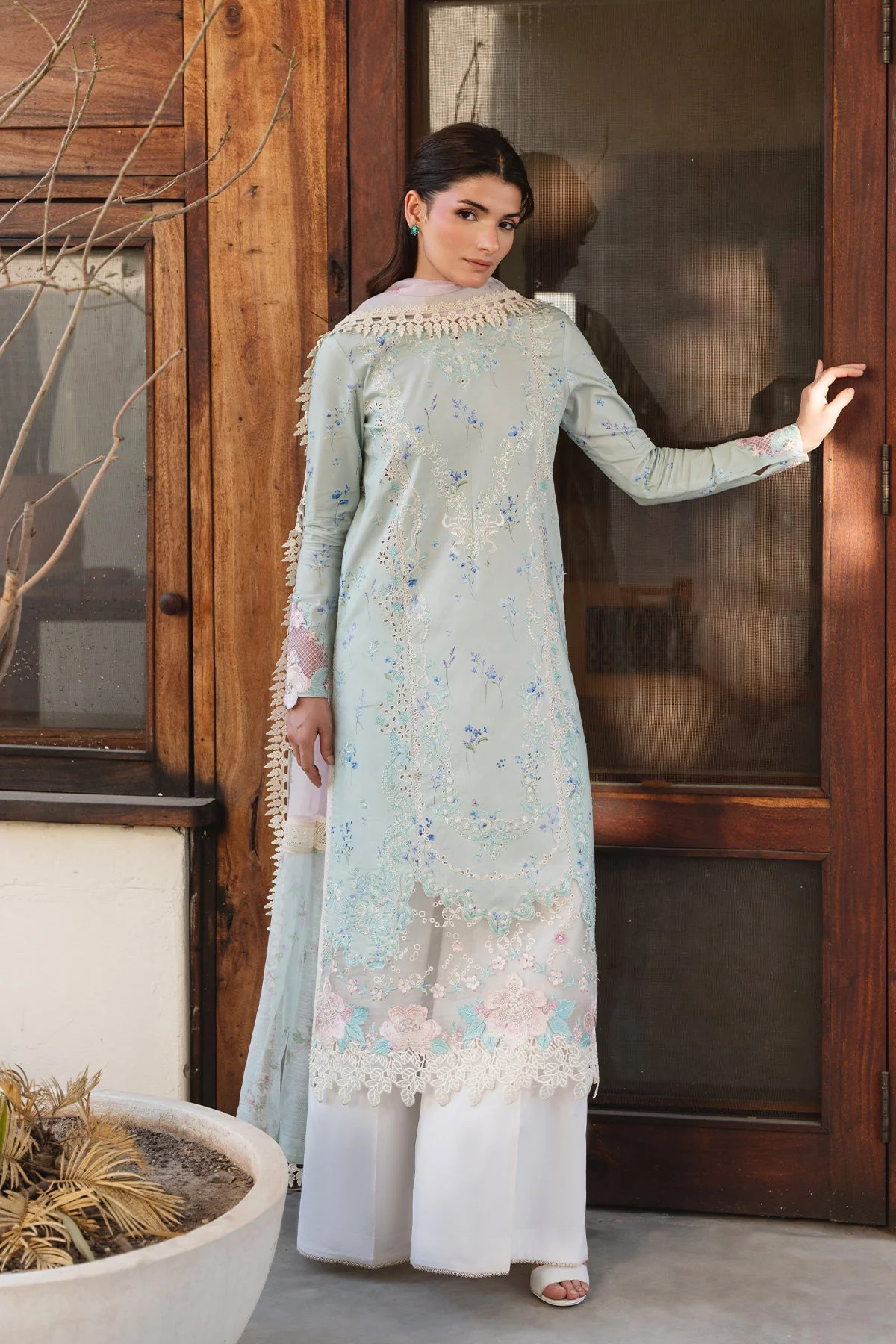 Ayzel Glint Whisper Embroidered Lawn Collection 2026