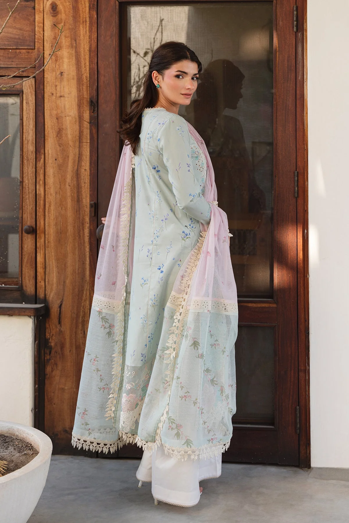 Ayzel Glint Whisper Embroidered Lawn Collection 2026 - Image 2