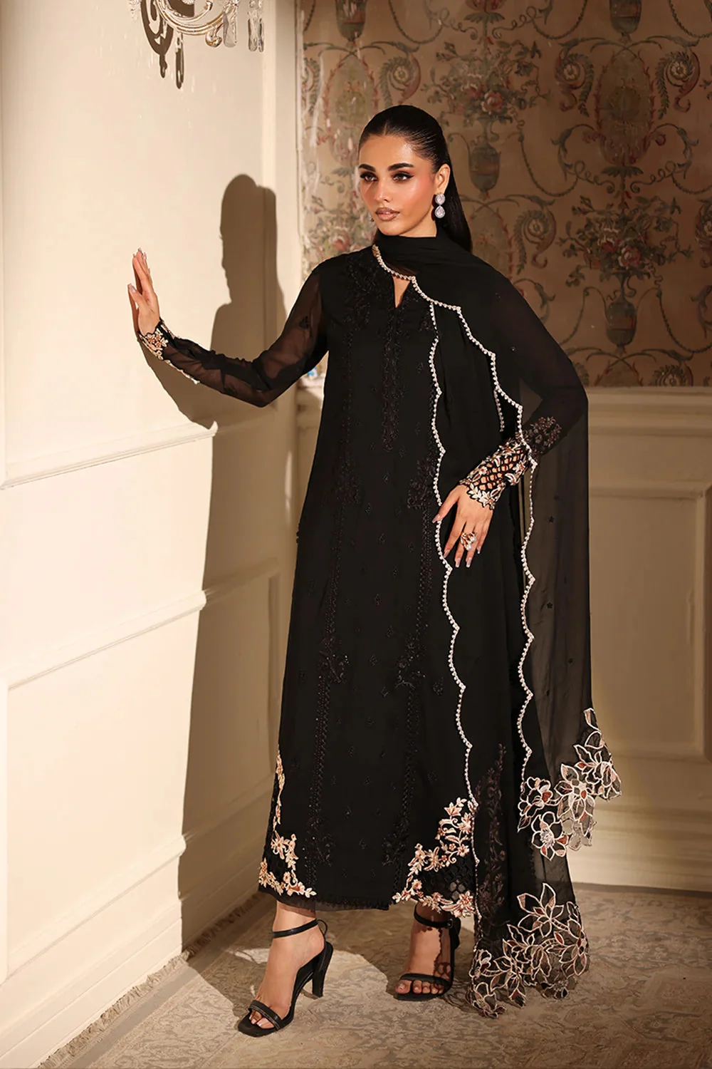 Azure Dusken Lace Ensembles Pret 2025 - Image 2