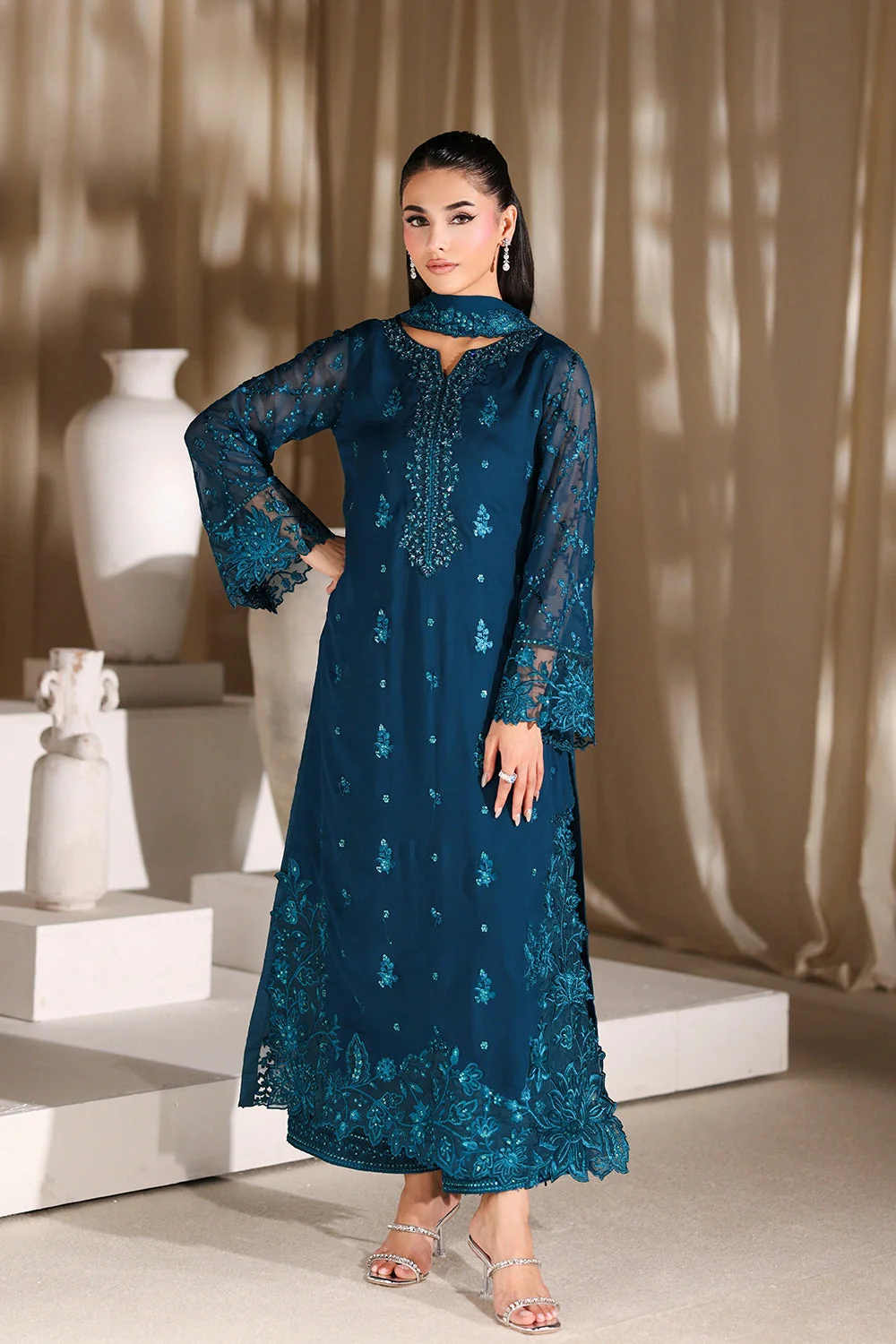 Azure Majestic Teal 7 Luxe Eid Ul Adha Collection 2026