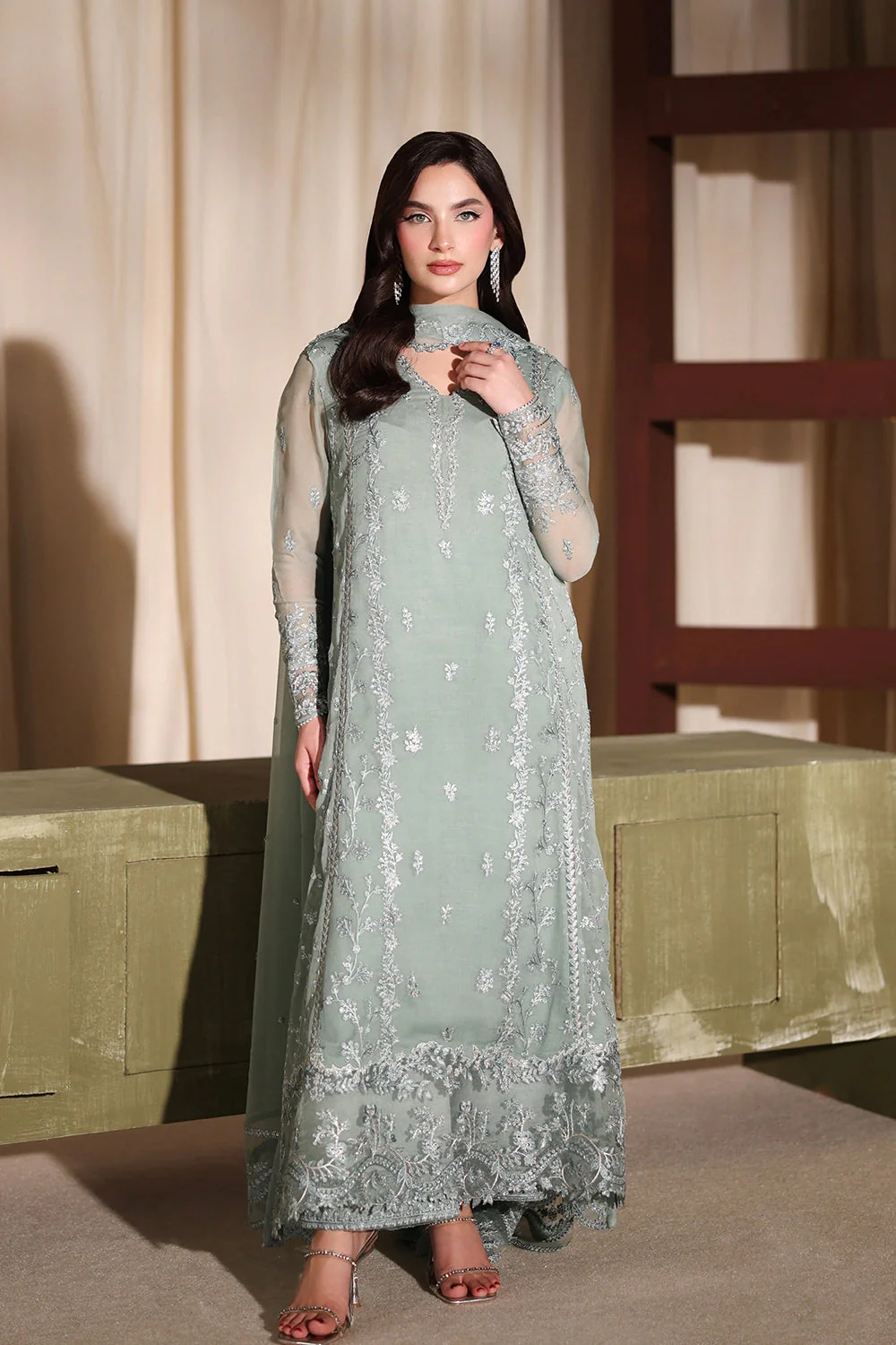 Azure Satin Sage 3 Luxe Eid Ul Adha Collection 2026