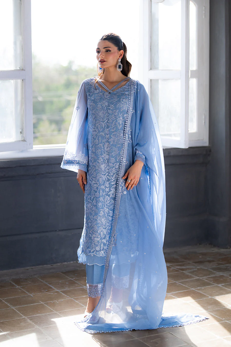 Azure Twilight Ash 3 Eid Luxe Chiffon 2025