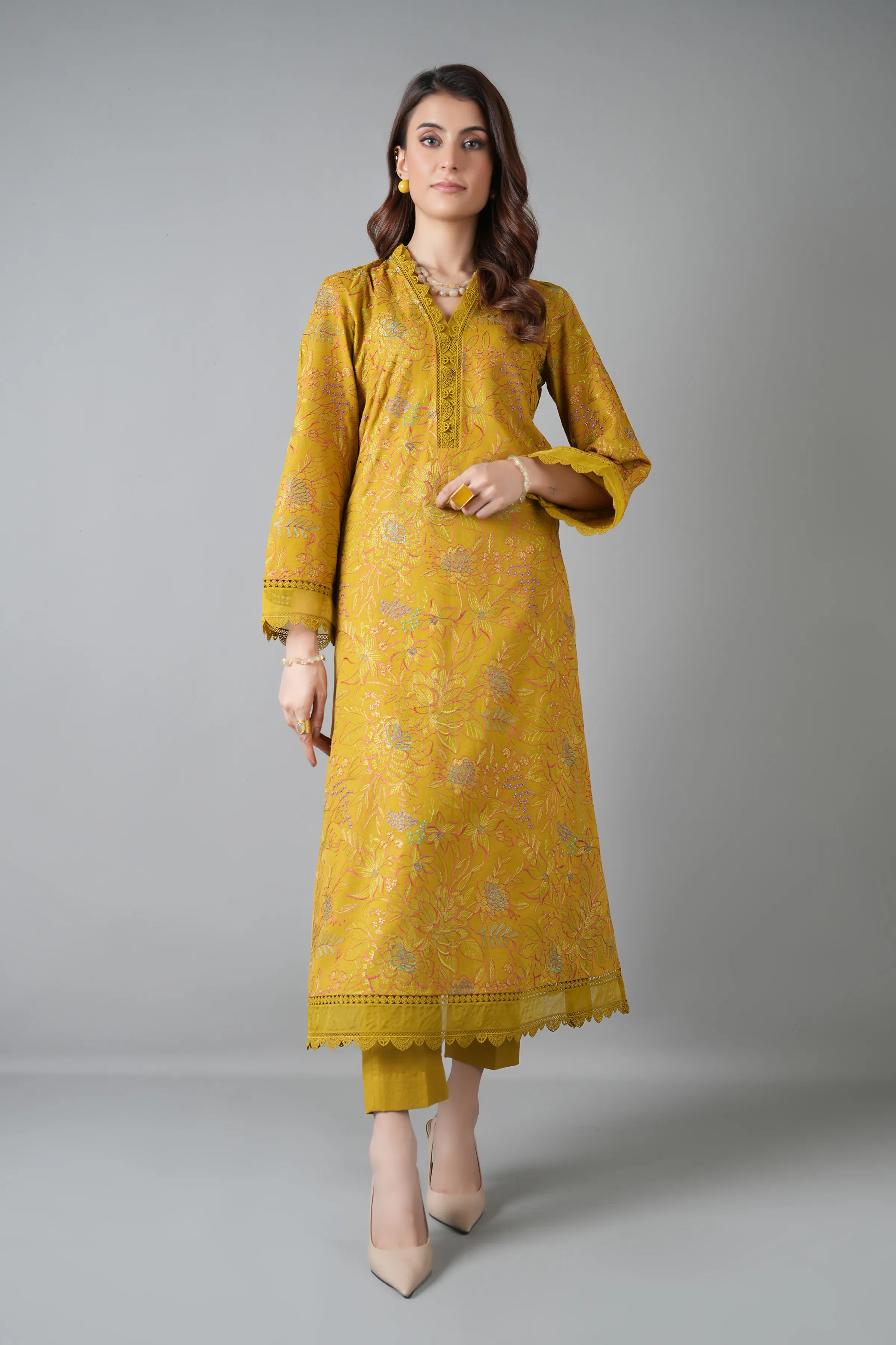 Bareeze Bagh-E-Souz-01-Mustard Winter Casual Collection 2025