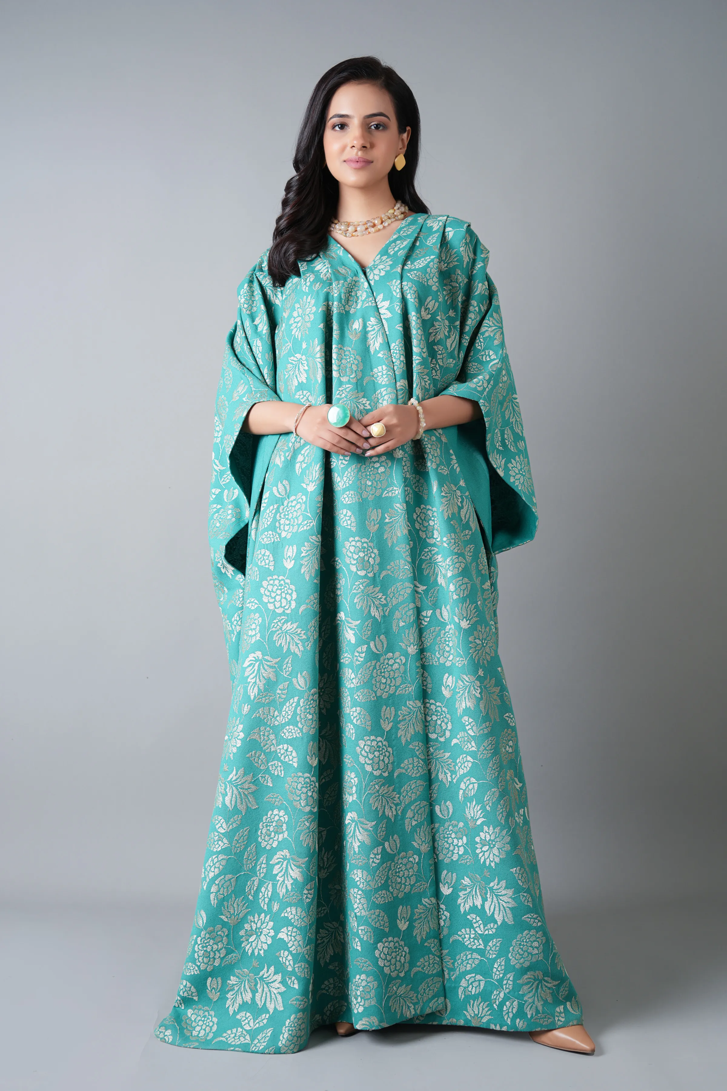 Bareeze Ethnic Floral-02-S.Green Winter Casual Collection 2025