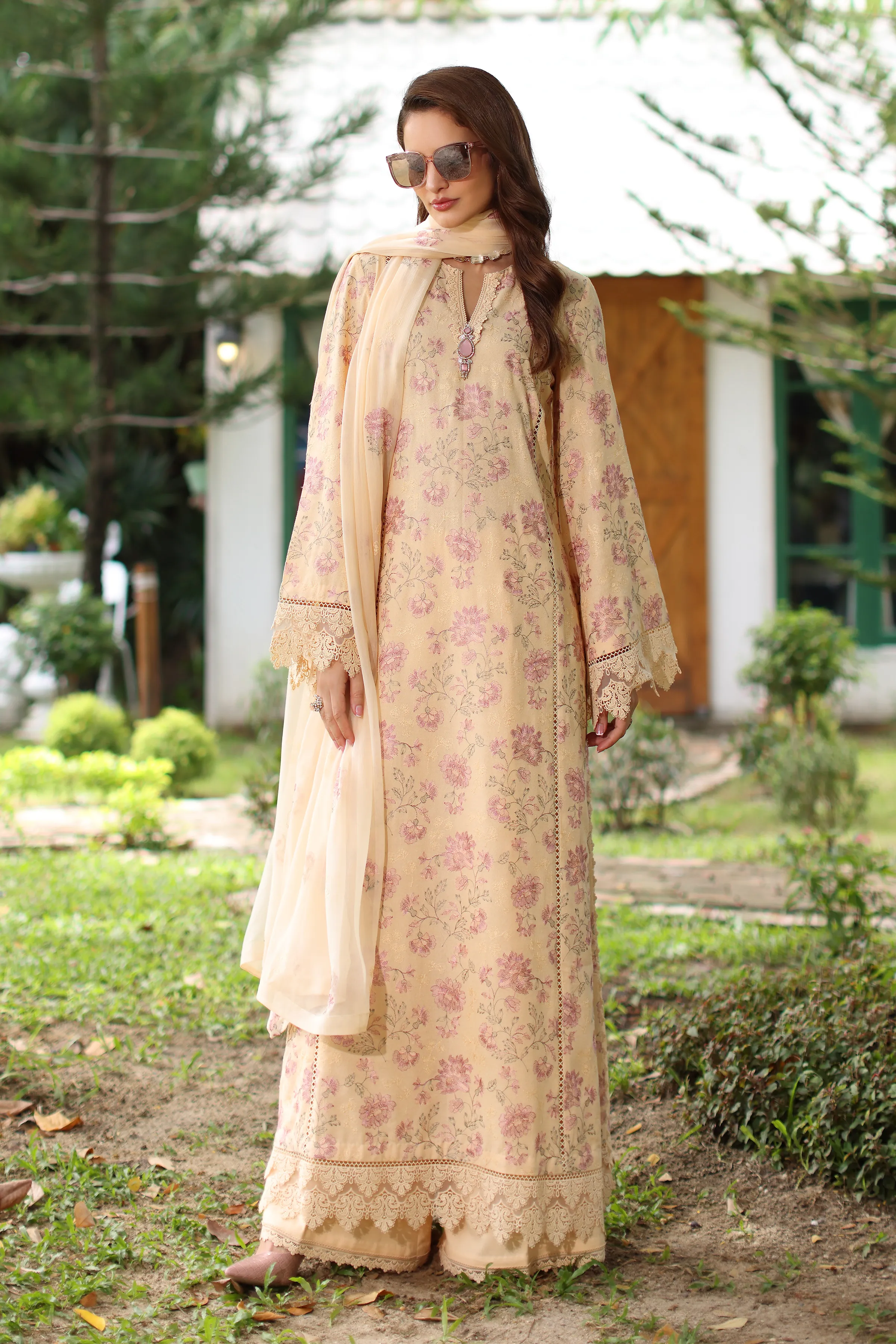 Bareeze Meadow Mist-Yellow Winter Casual Collection 2025