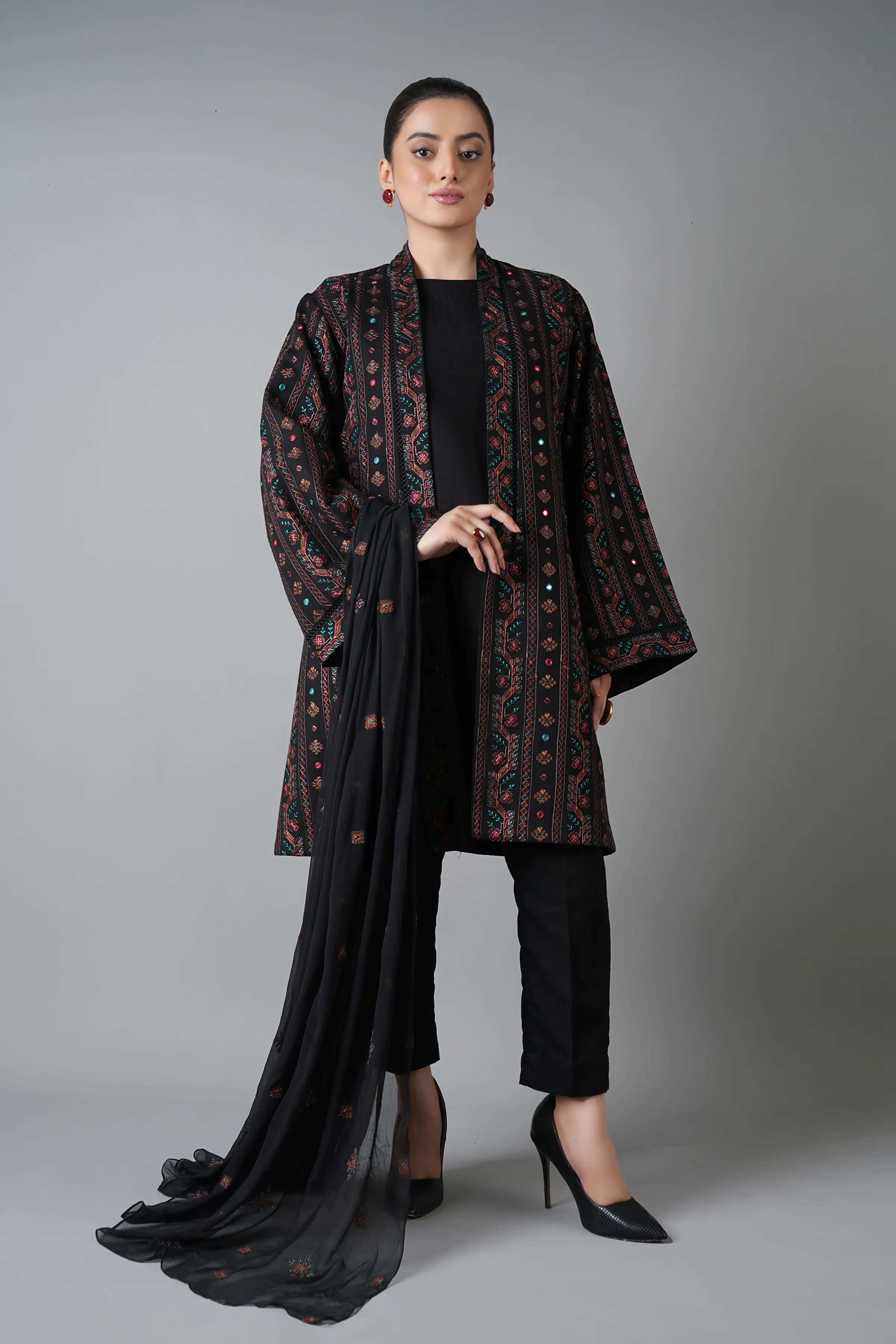Bareeze Persian Influence-Black Winter Casual Collection 2025