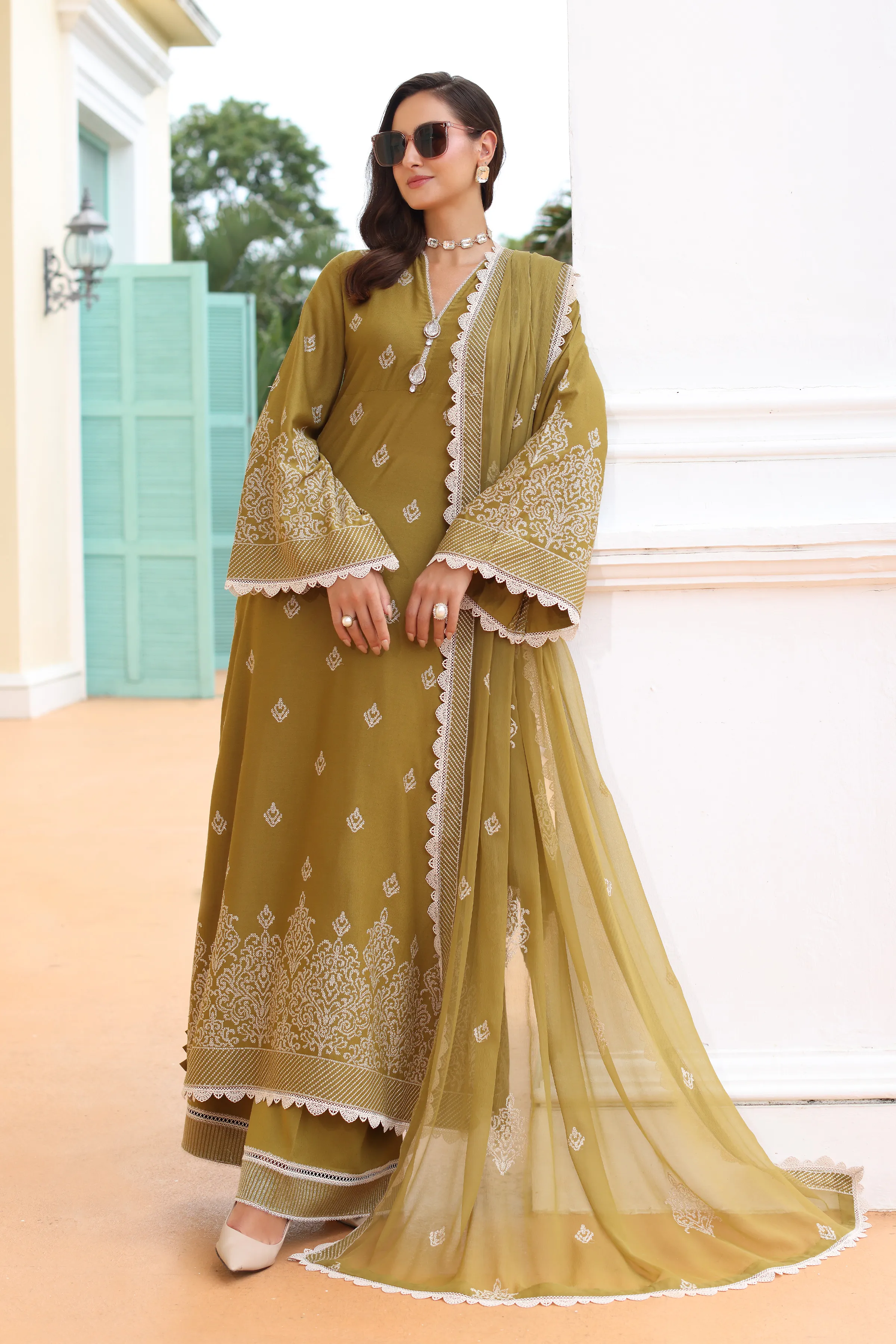 Bareeze Stencil Floral Winter Casual Collection 2025