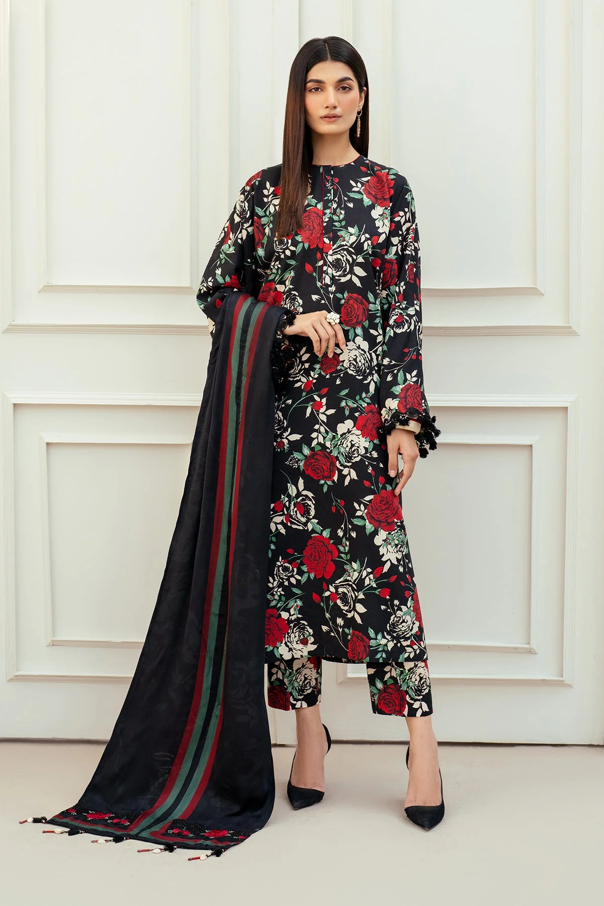 Baroque Digital Printed Khaddar SF-4011 Winter Collection 2024