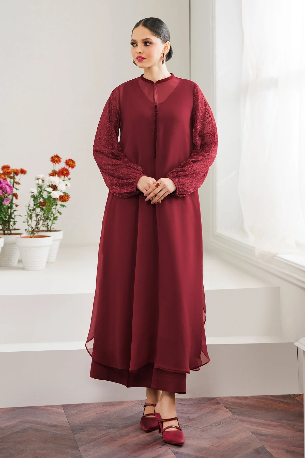 Baroque Embroidered Chiffon PR-903 Formal Pret 2024 - Image 2