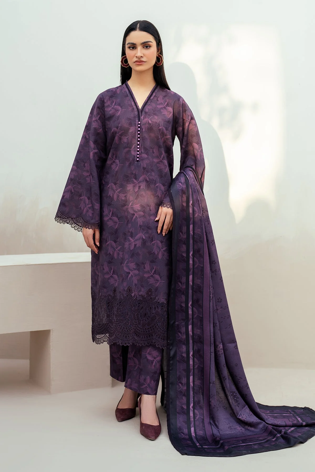 Baroque Embroidered Khaddar SF-4017 Winter Collection 2024
