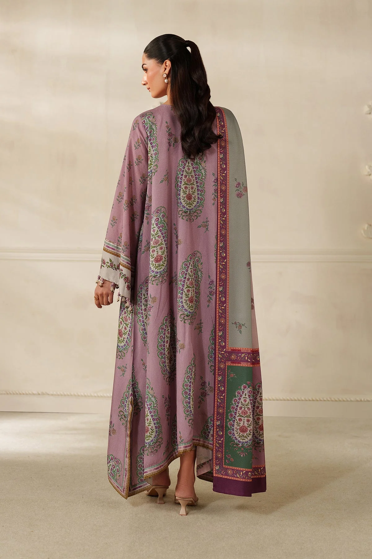 Baroque UF-4341 Khaddar Winter Collection 2025 - Image 2