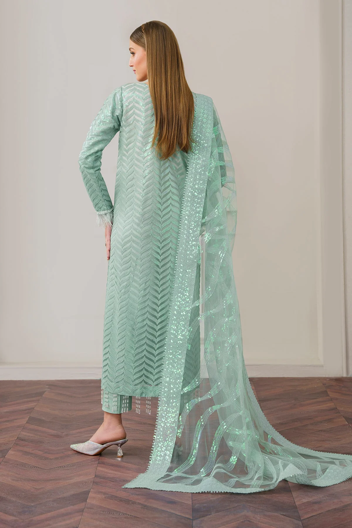 Baroque UF-517 Embroidered Formals 2025 - Image 2