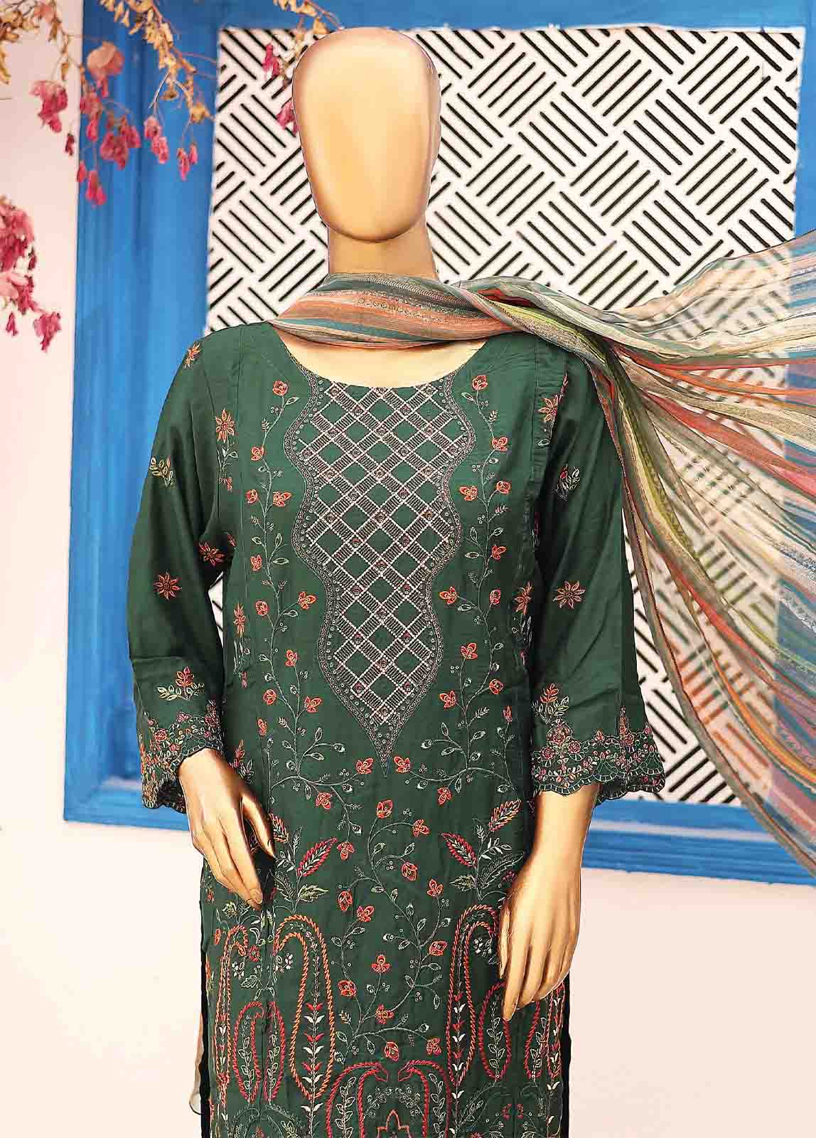 Bin Saeed FSC-005 Digital Printed Embroidered Suits 2025