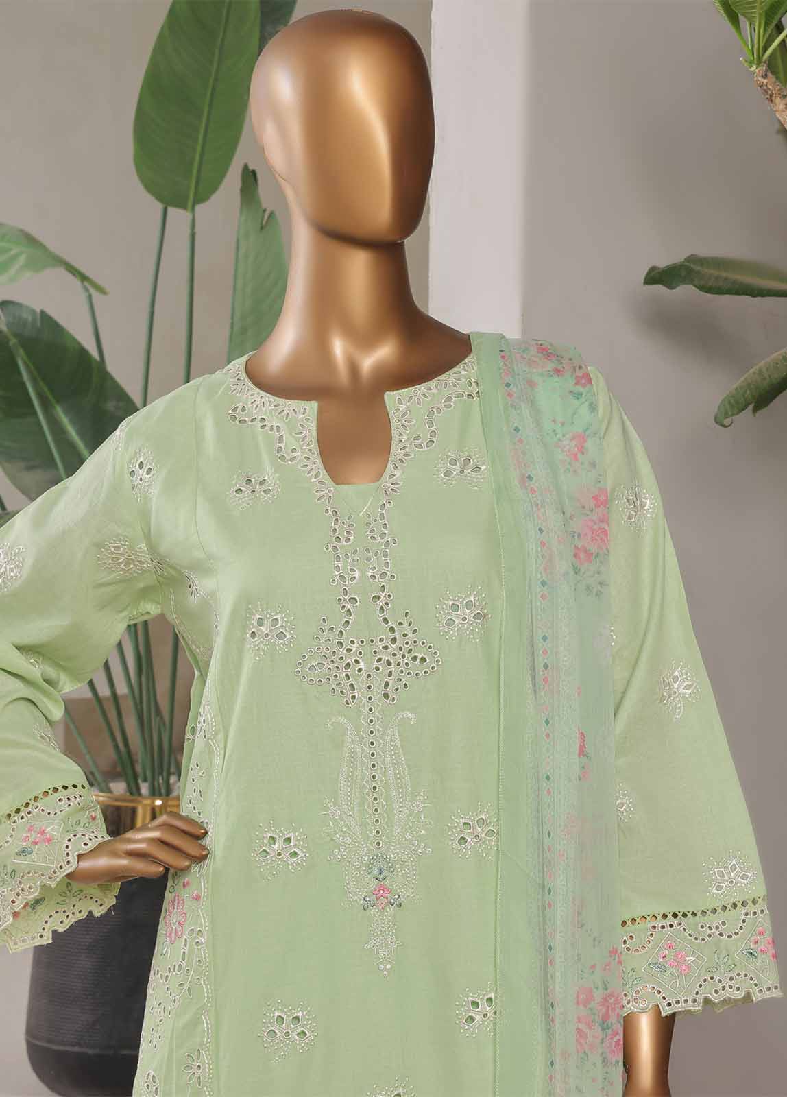 Bin Saeed LF-002-EMB-R68 Digital Printed Embroidered Suits 2025