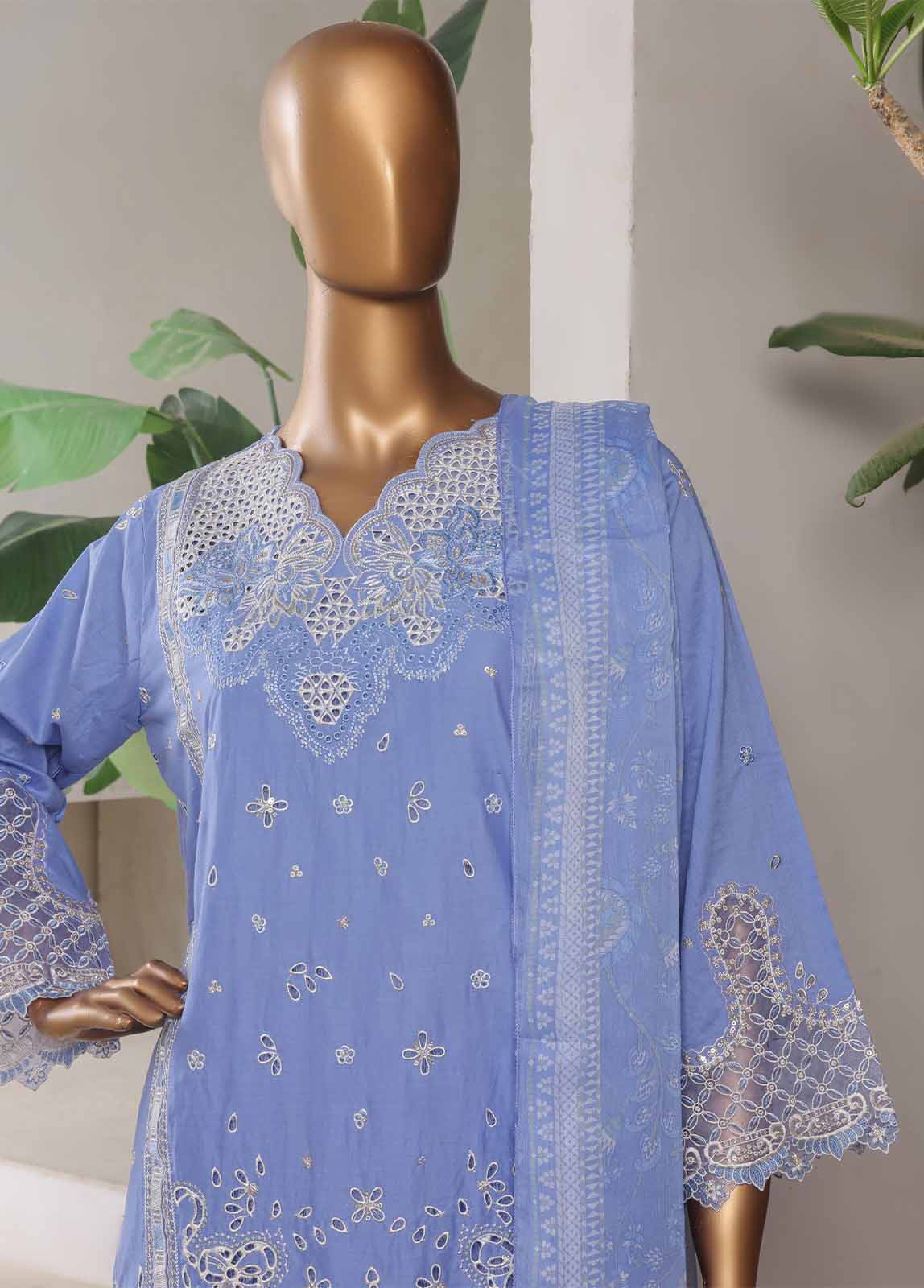 Bin Saeed LF-0109-EMB-R68 Digital Printed Embroidered Suits 2025