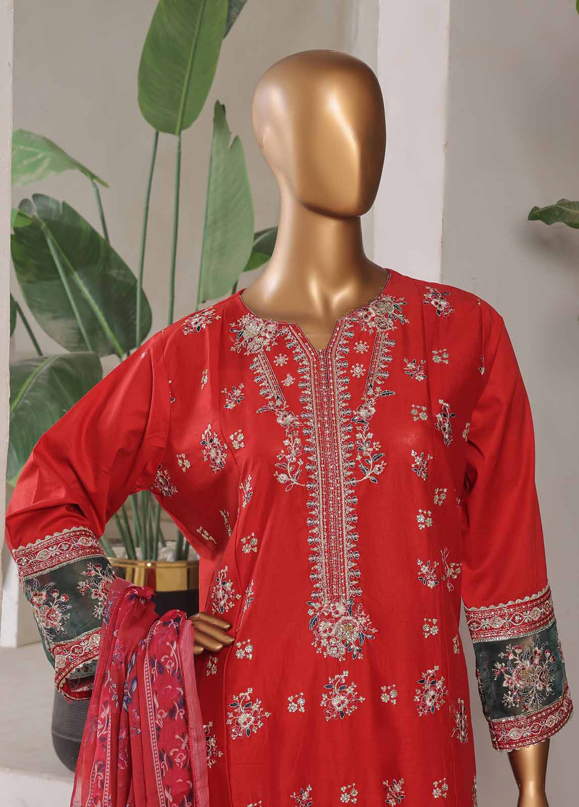 Bin Saeed LF-015-EMB-R68 Digital Printed Embroidered Suits 2025