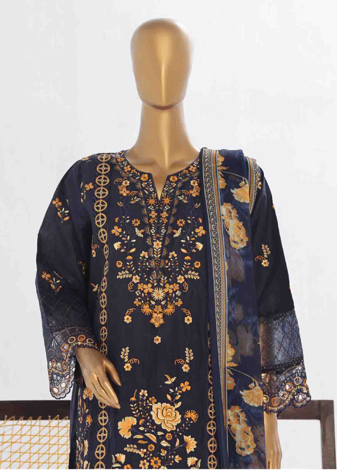 Bin Saeed LF-046-F Digital Printed Embroidered Suits 2025