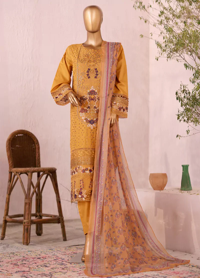 Bin Saeed LF-2534-EMB Digital Printed Embroidered Suits 2025