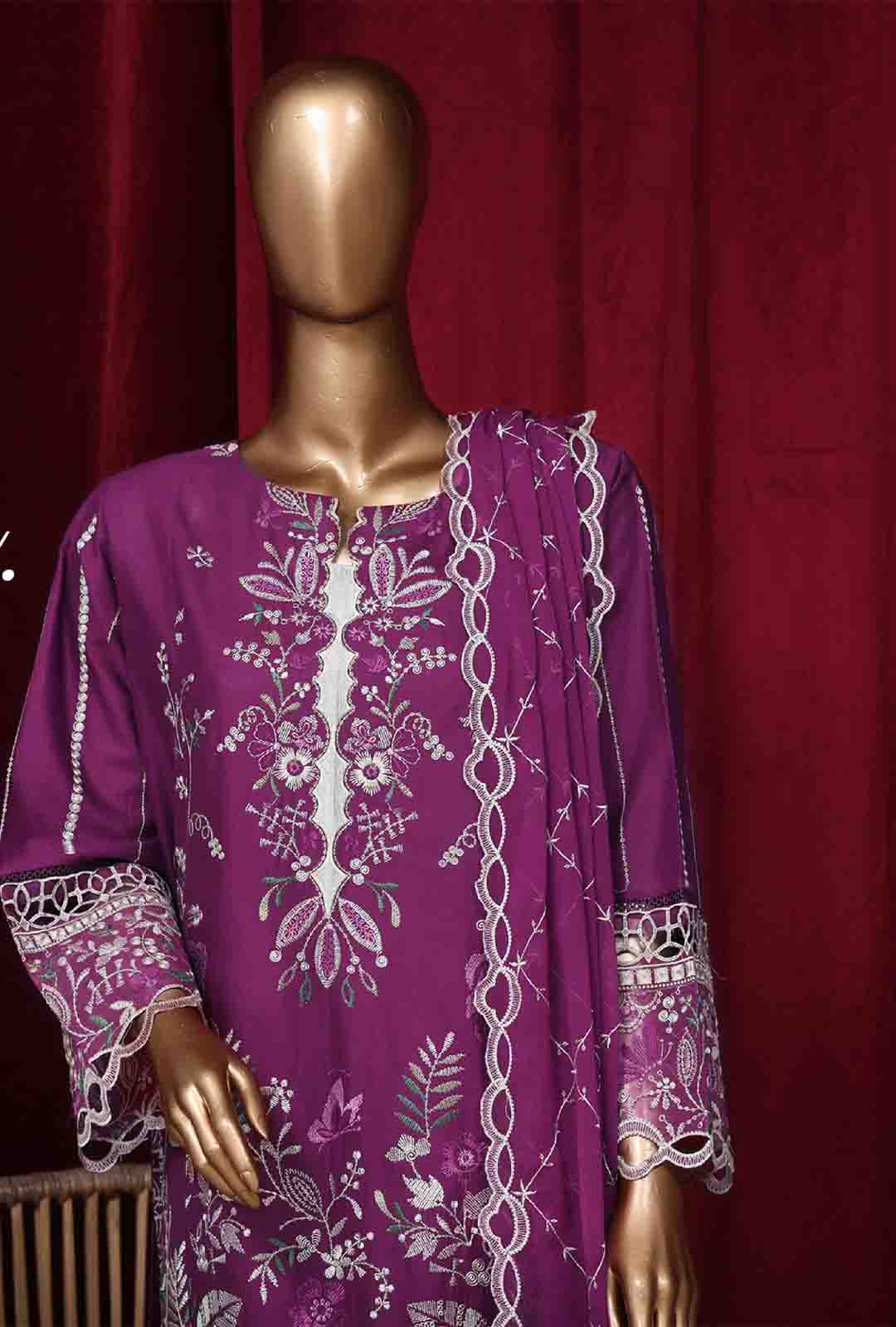 Bin Saeed LF-39-B Digital Printed Embroidered Suits 2025