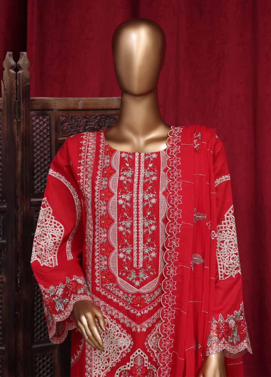 Bin Saeed LF-48 Digital Printed Embroidered Suits 2025