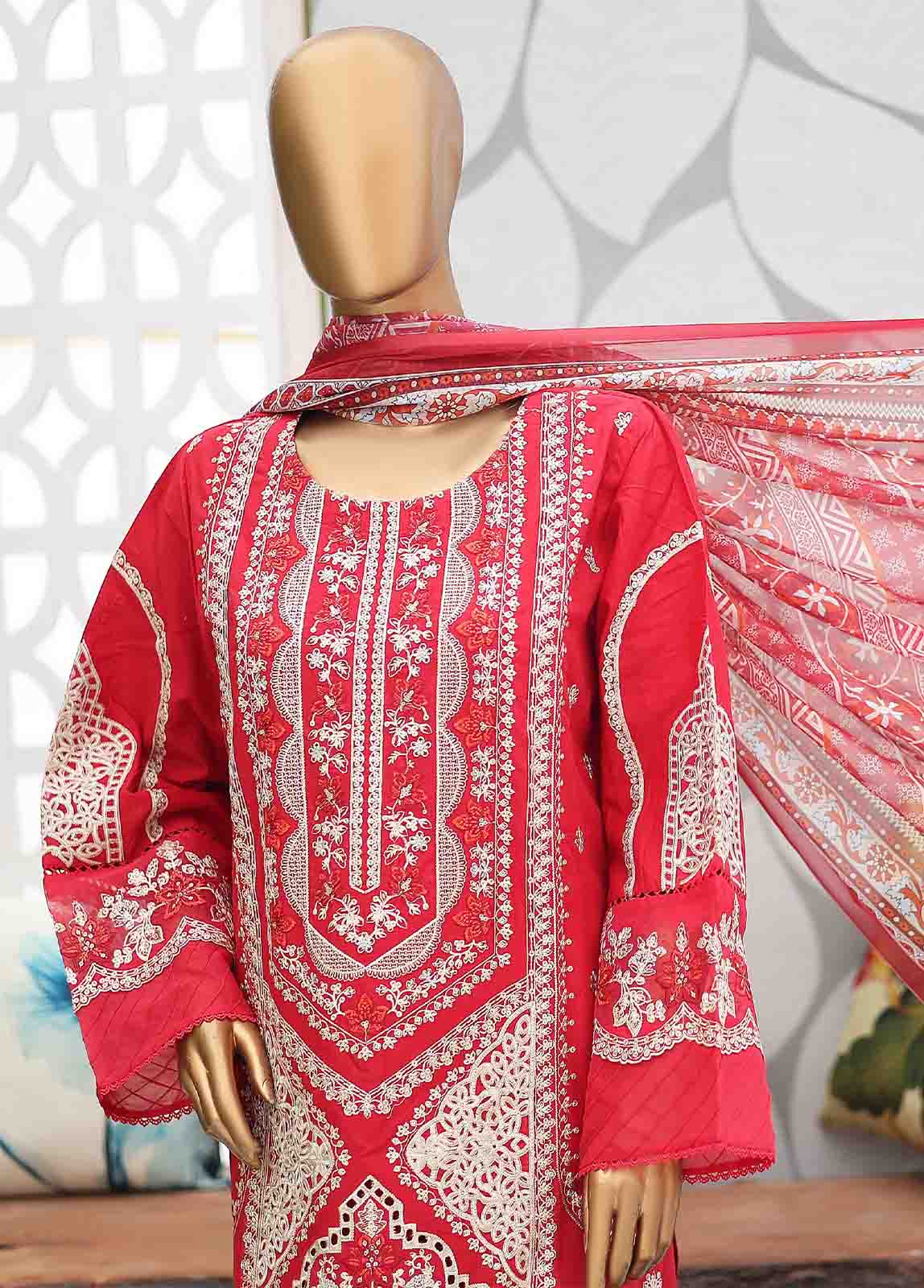 Bin Saeed LF-CE-043-A Digital Printed Embroidered Suits 2025
