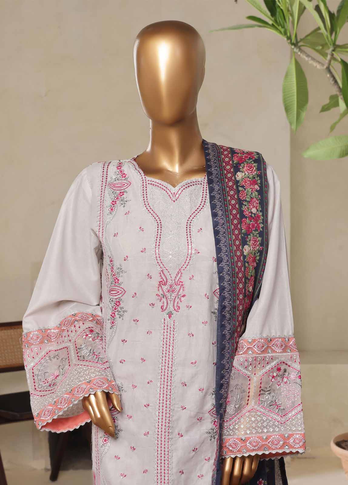 Bin Saeed NSM-007-EMB Digital Printed Embroidered Suits 2025