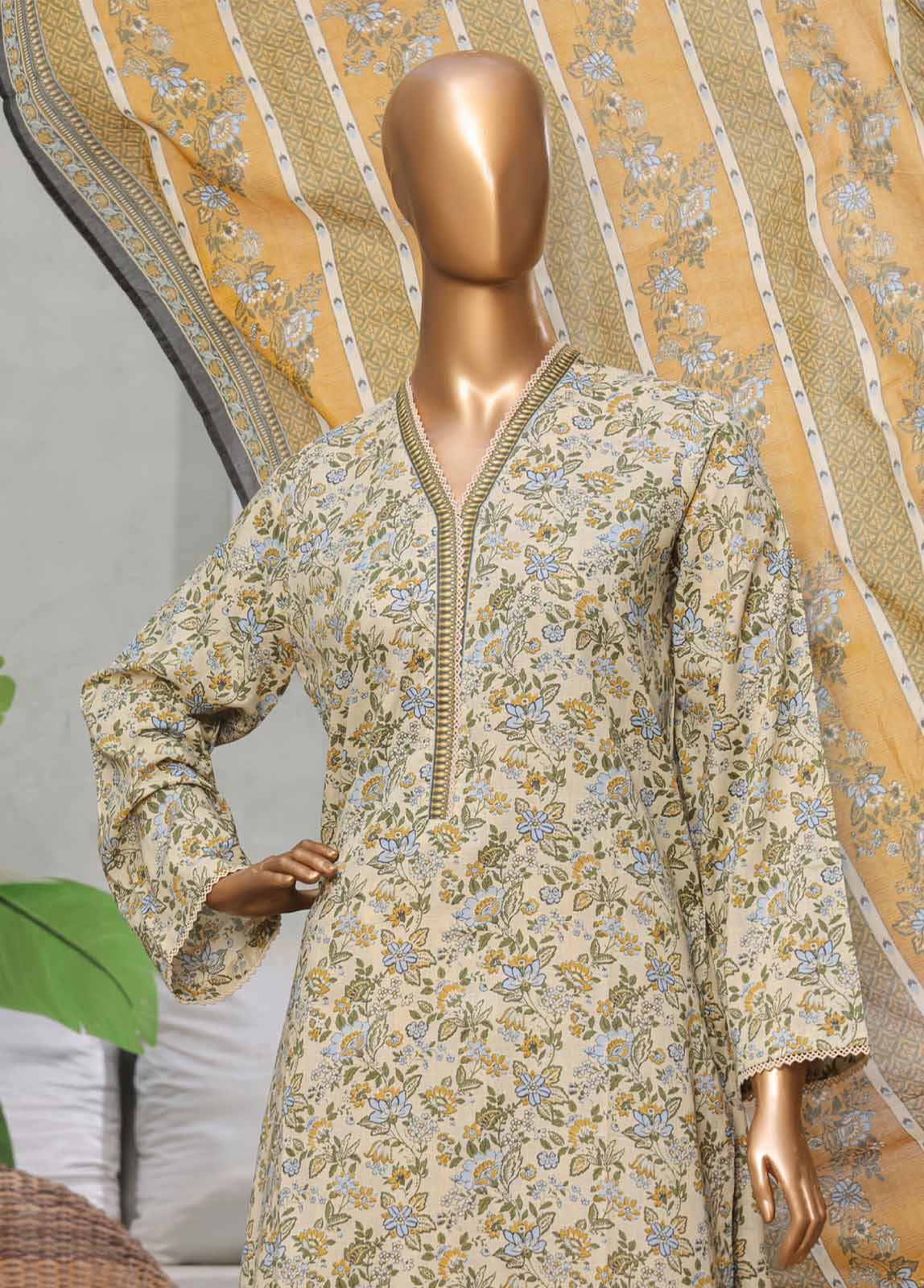 Bin Saeed NSM-0167-PR-R1-4 3 Piece Printed Suits 2025