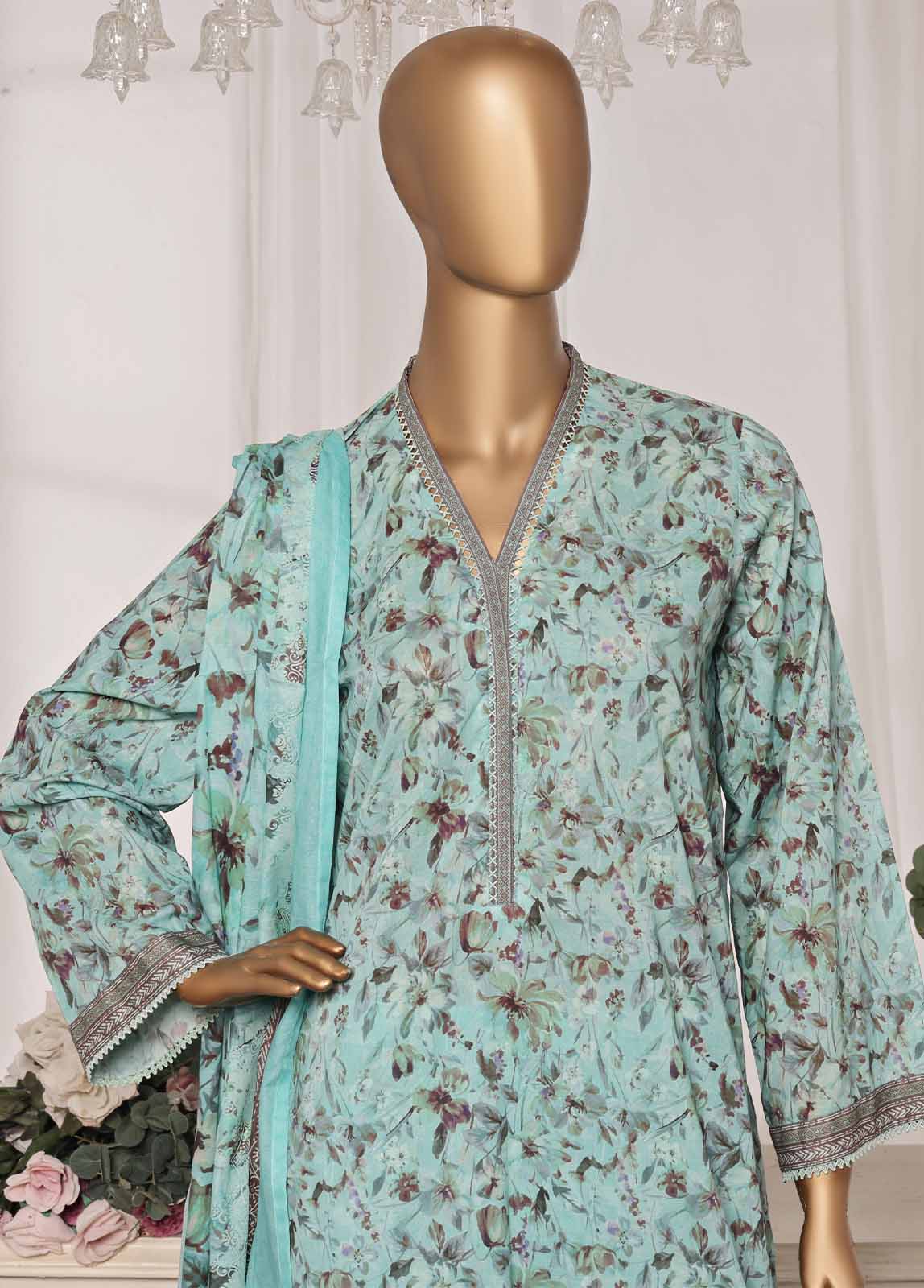 Bin Saeed NSM-0183-PR-R1-4 3 Piece Printed Suits 2025