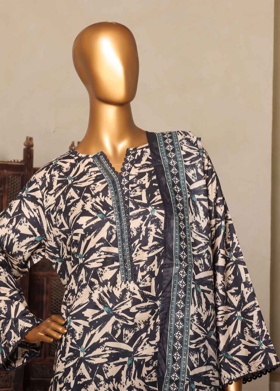 Bin Saeed NSM-0198-PR-R2-5 3 Piece Printed Suits 2025