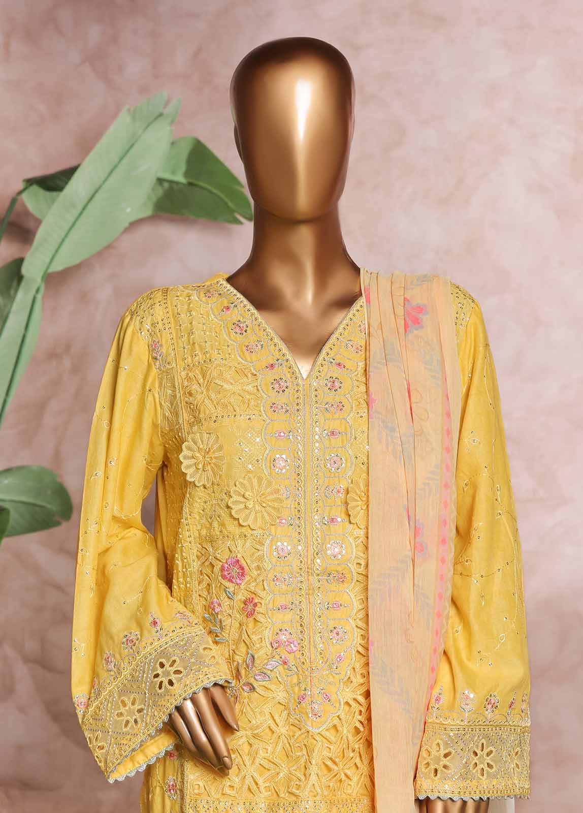 Bin Saeed NSM-PC-036 Digital Printed Embroidered Suits 2025